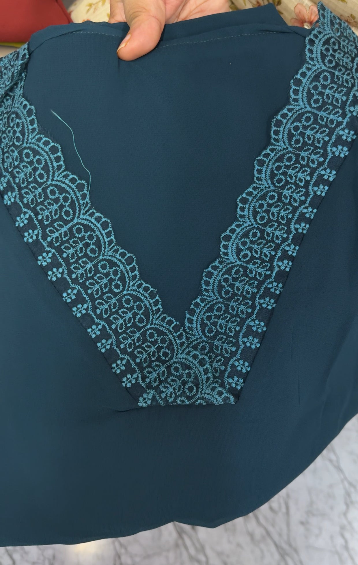 FAUX GEORGETE UNSTITCHED SALWAR SUITS - IHA 26919