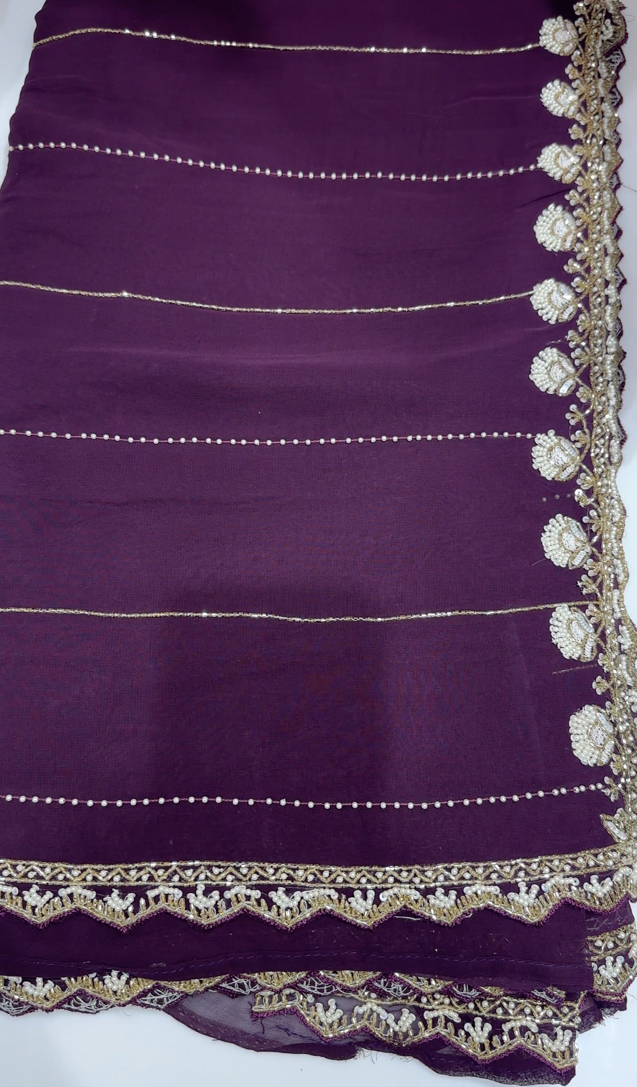 VISCOSE GEORGETTE SAREES - IHA 27264