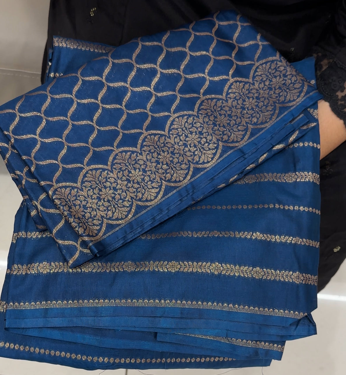 BANARASI TUSSUR UNSTITCHED SALWAR SUITS - IHA 28349