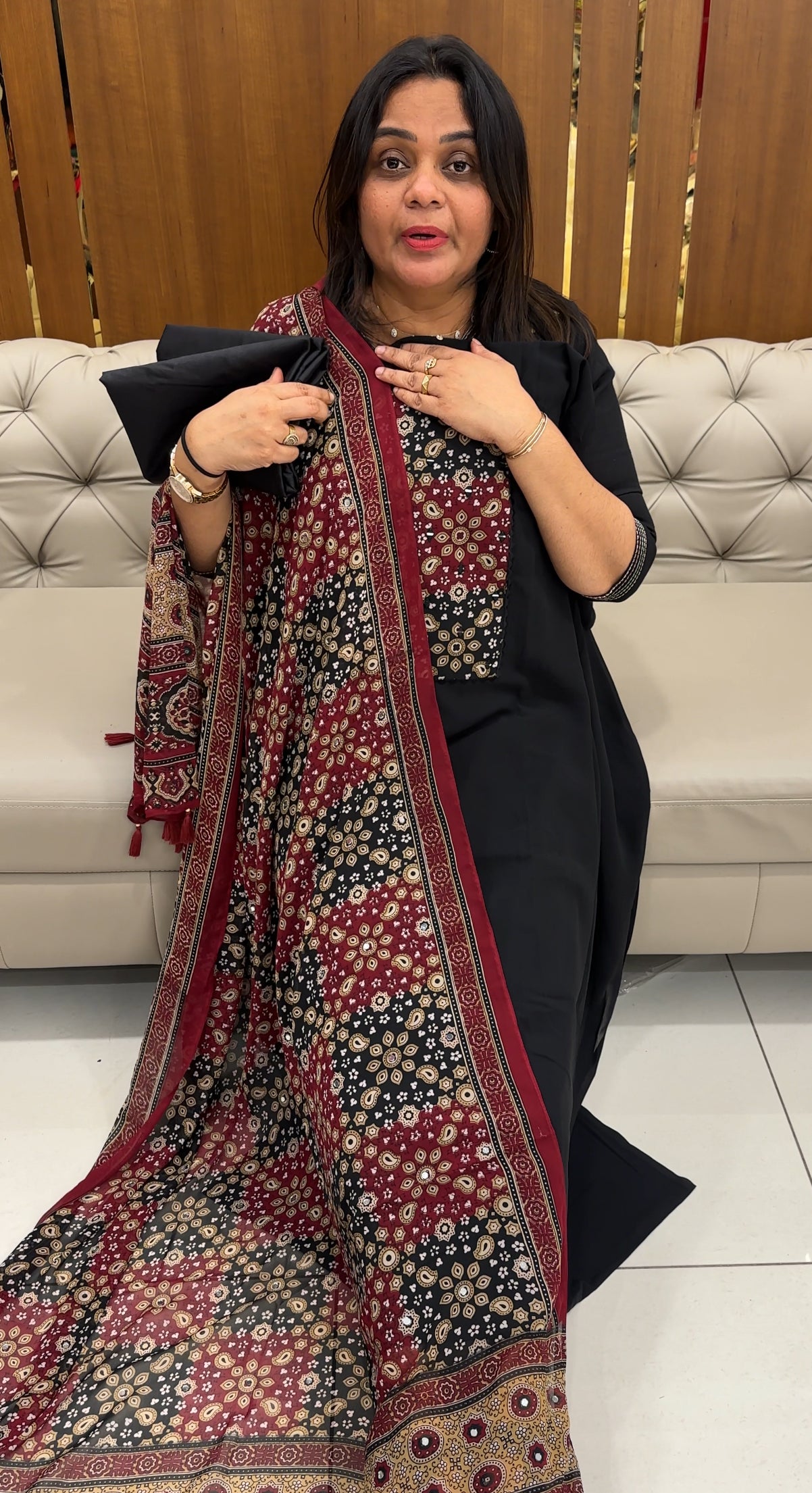 FAUX GEORGETTE UNSTITCHED SALWAR SUITS - IHA 28288