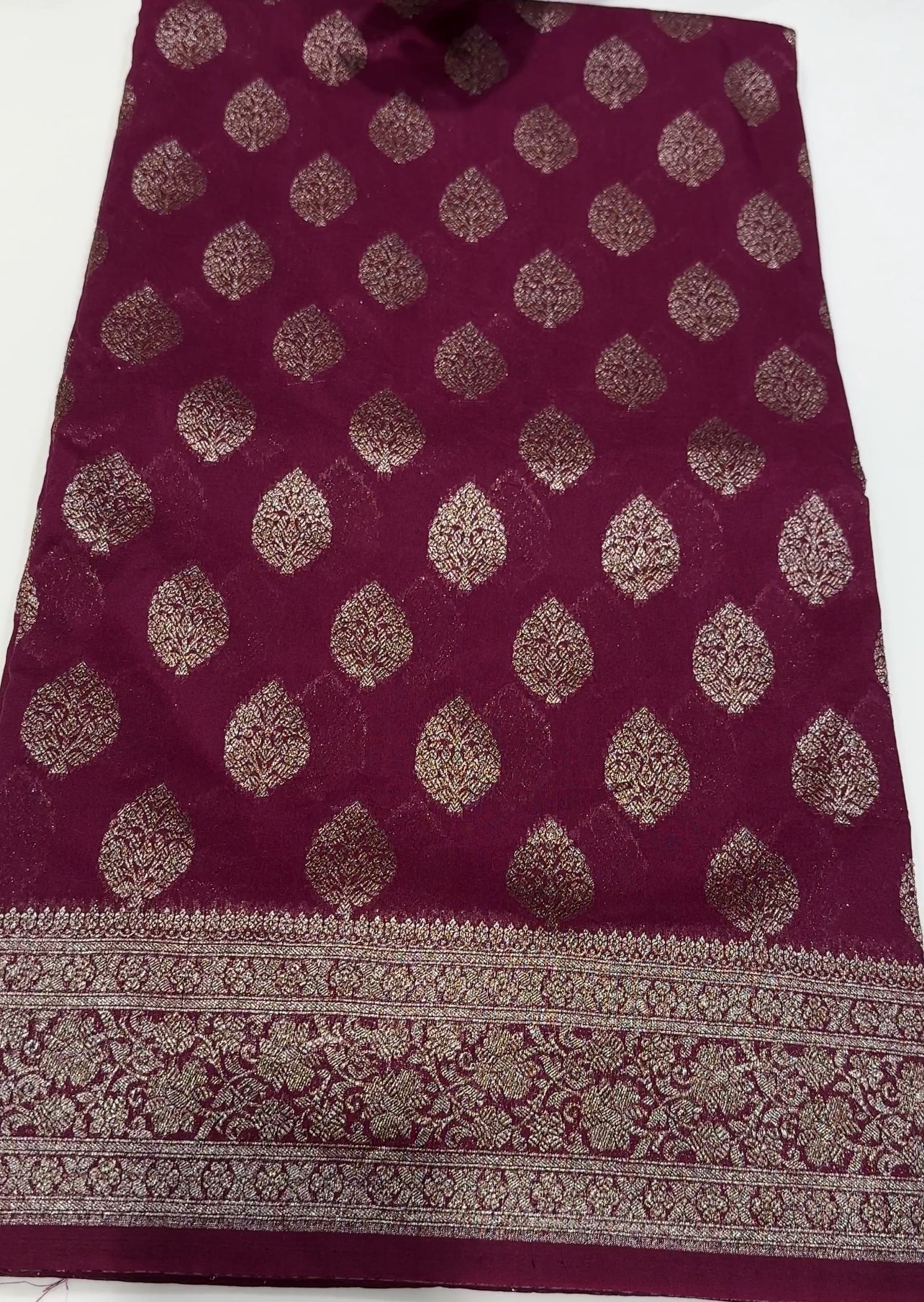 SEMI BANARASI SAREES - IHA 17584