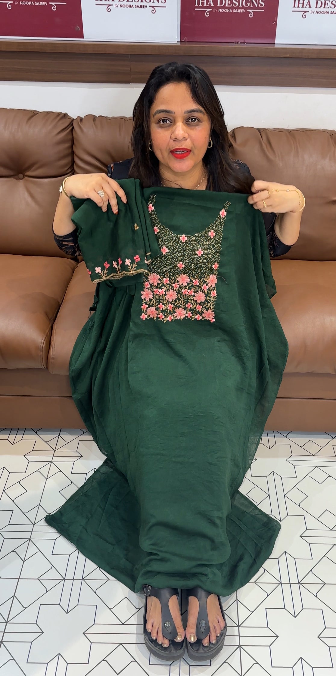 CRUSHED SILK UNSTITCHED SALWAR SUITS - IHA 24942