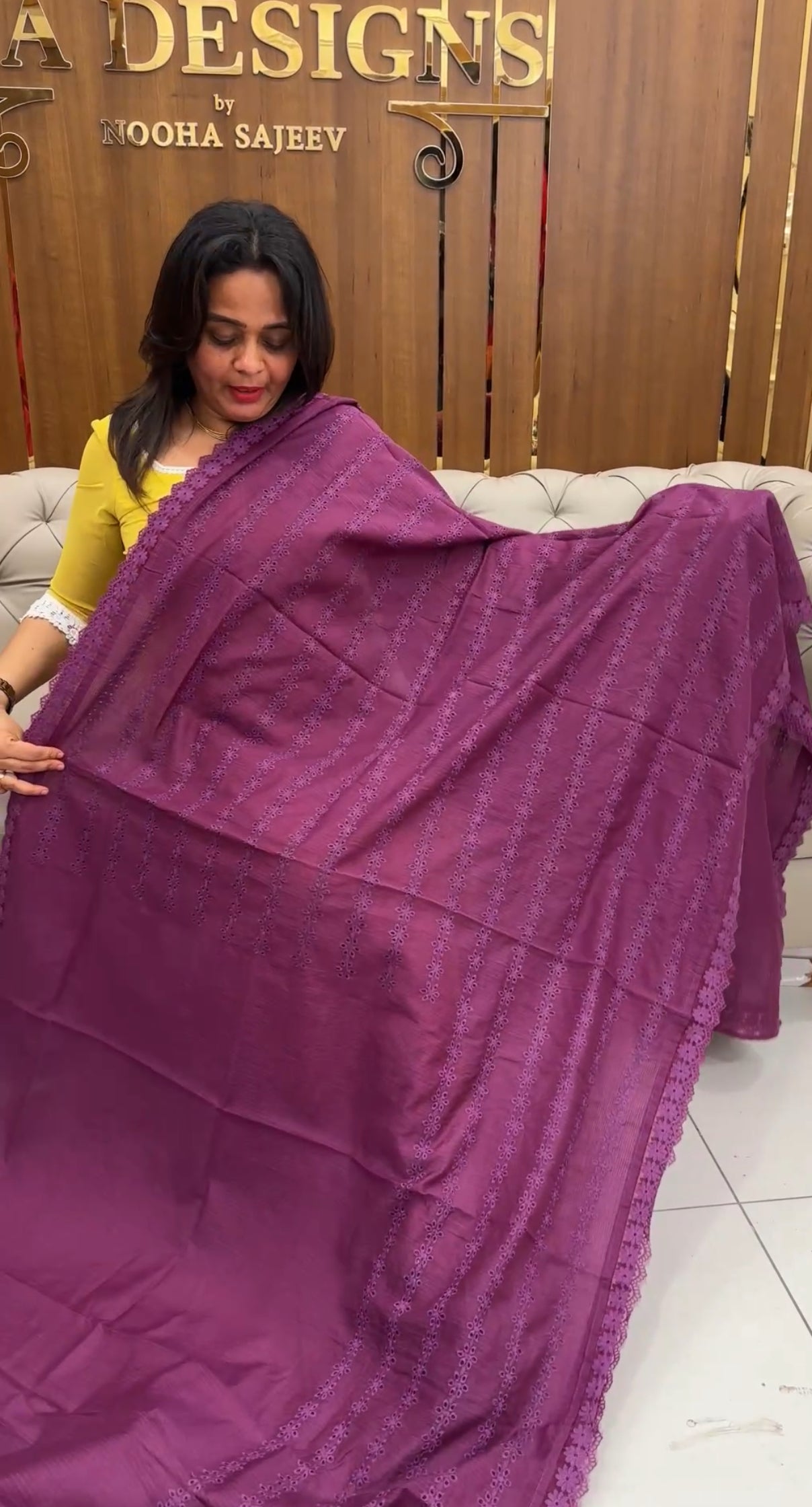 NET KOTA SAREES - IHA 25889