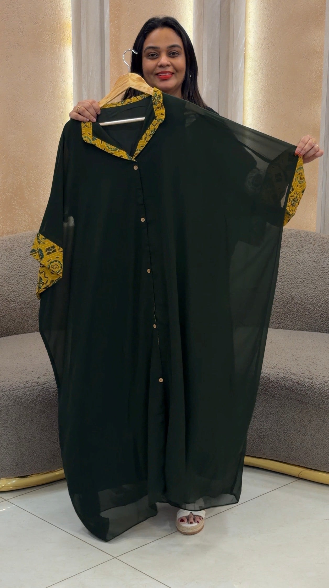 IHA'S IN- HOUSE GEORGETTE TOP - IHA 33388