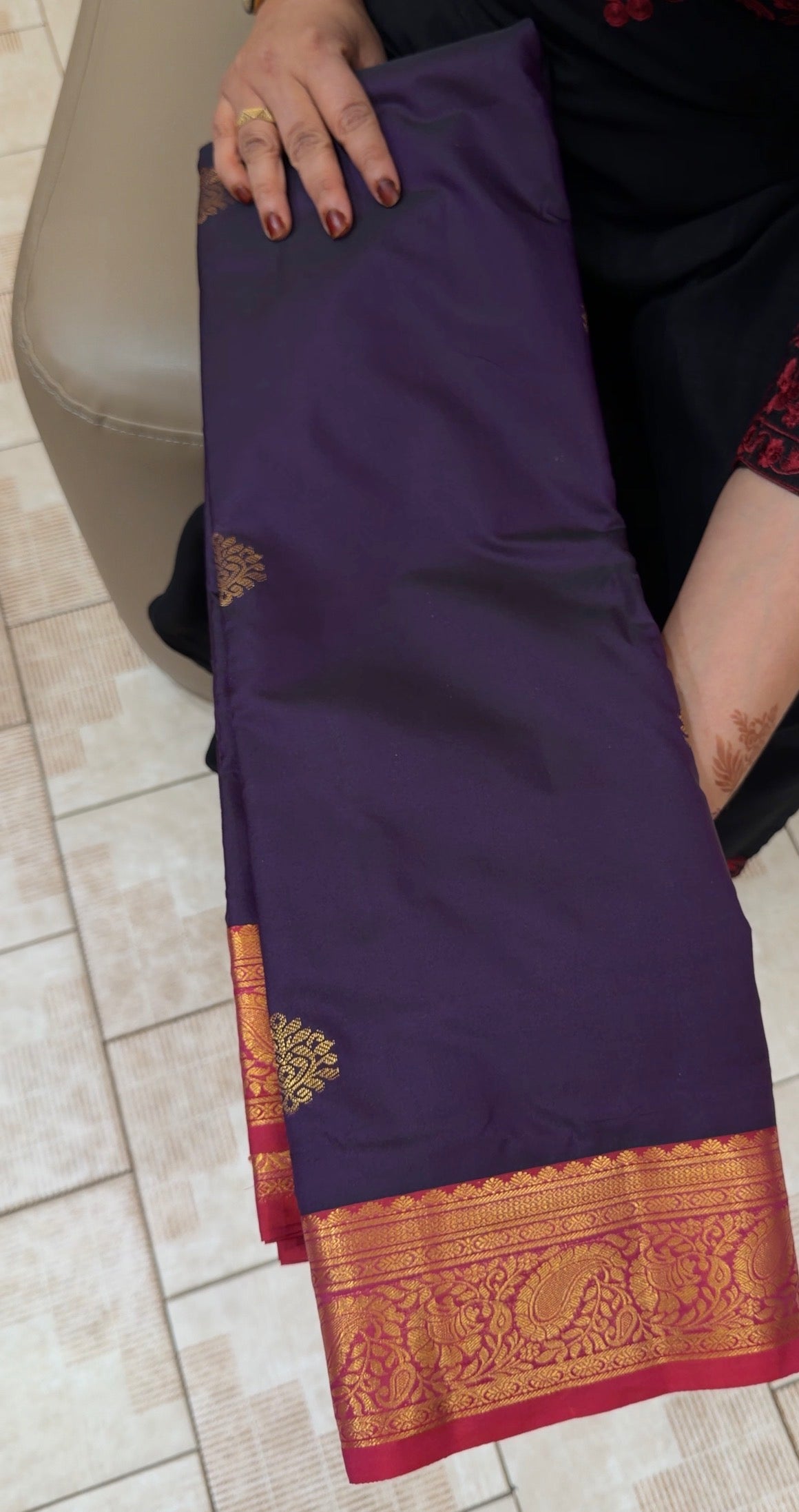 SEMI KANCHIPURAM SILK SAREES - IHA 31387