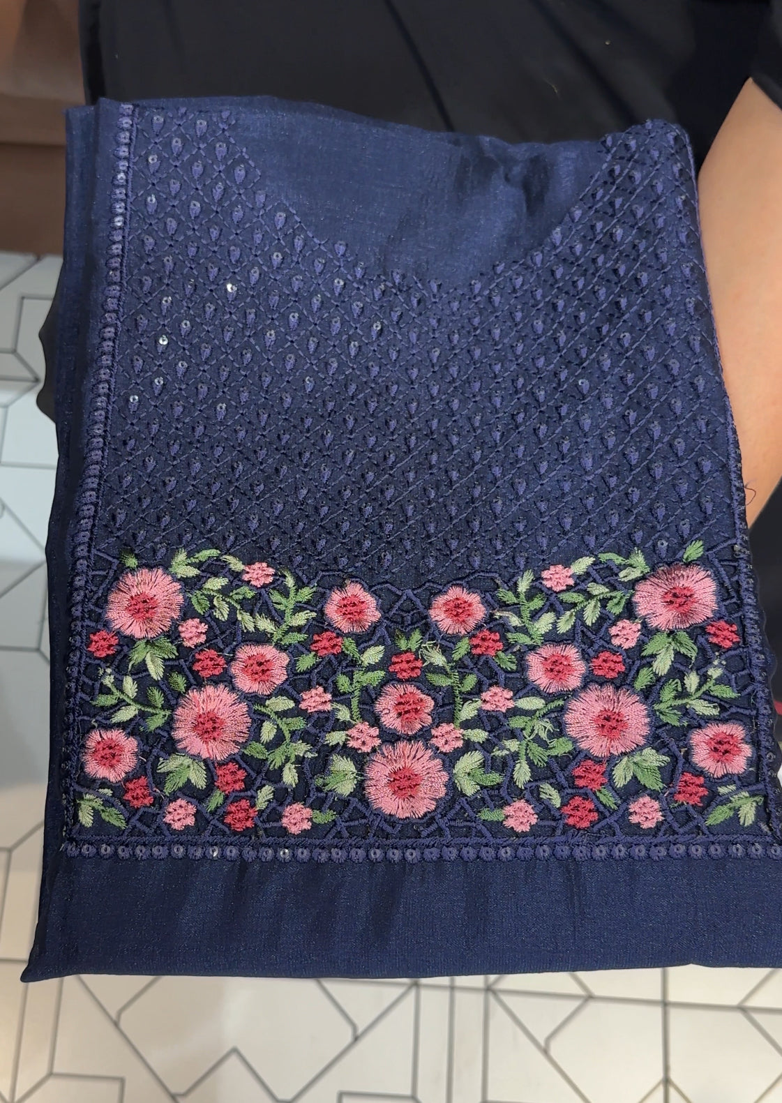 SEMI RAW SILK UNSTITCHED SALWAR SUITS - IHA 24812