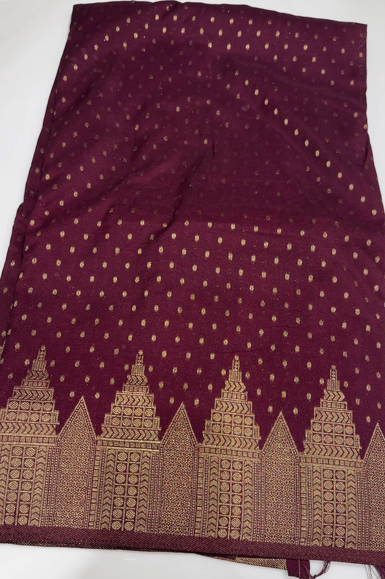 SEMI BANARASI SAREES - IHA 27128