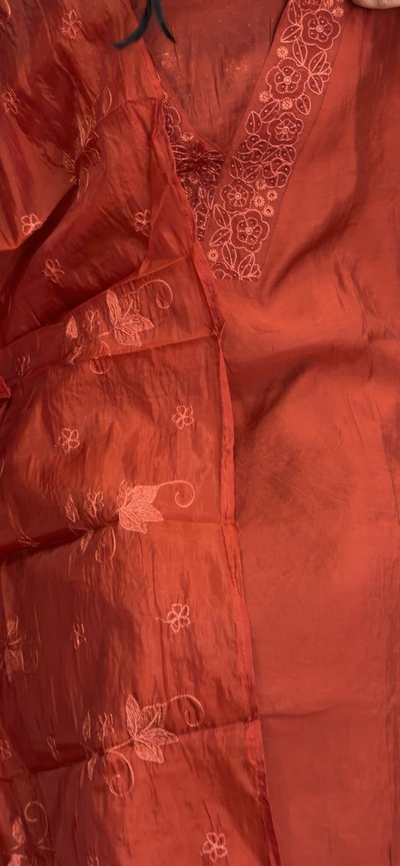 MUL CHANDERI UNSTITCHED SALWAR SUITS - IHA 34089