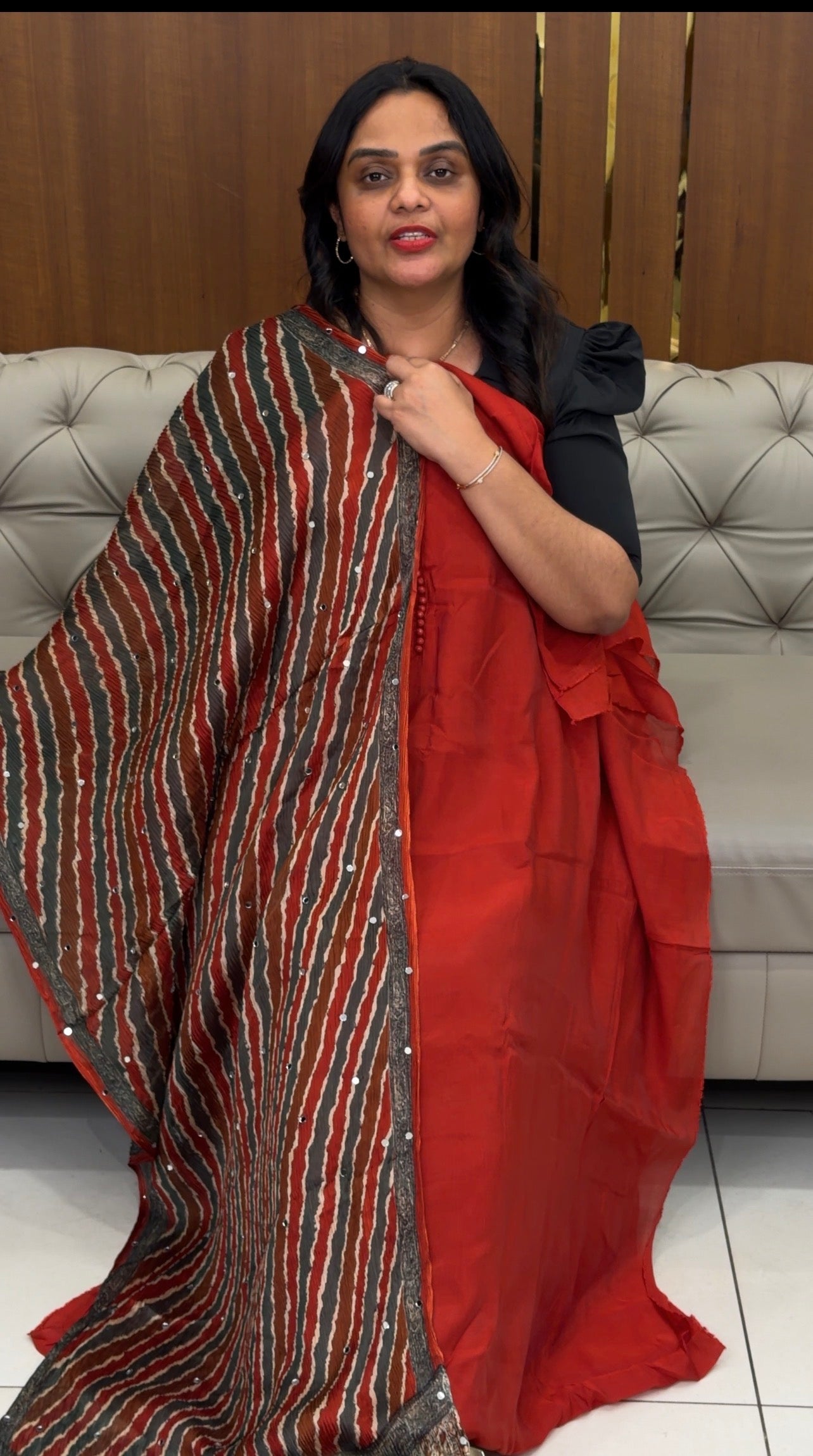 MALAI CHANDERI UNSTITCHED SALWAR SUITS - IHA 31050