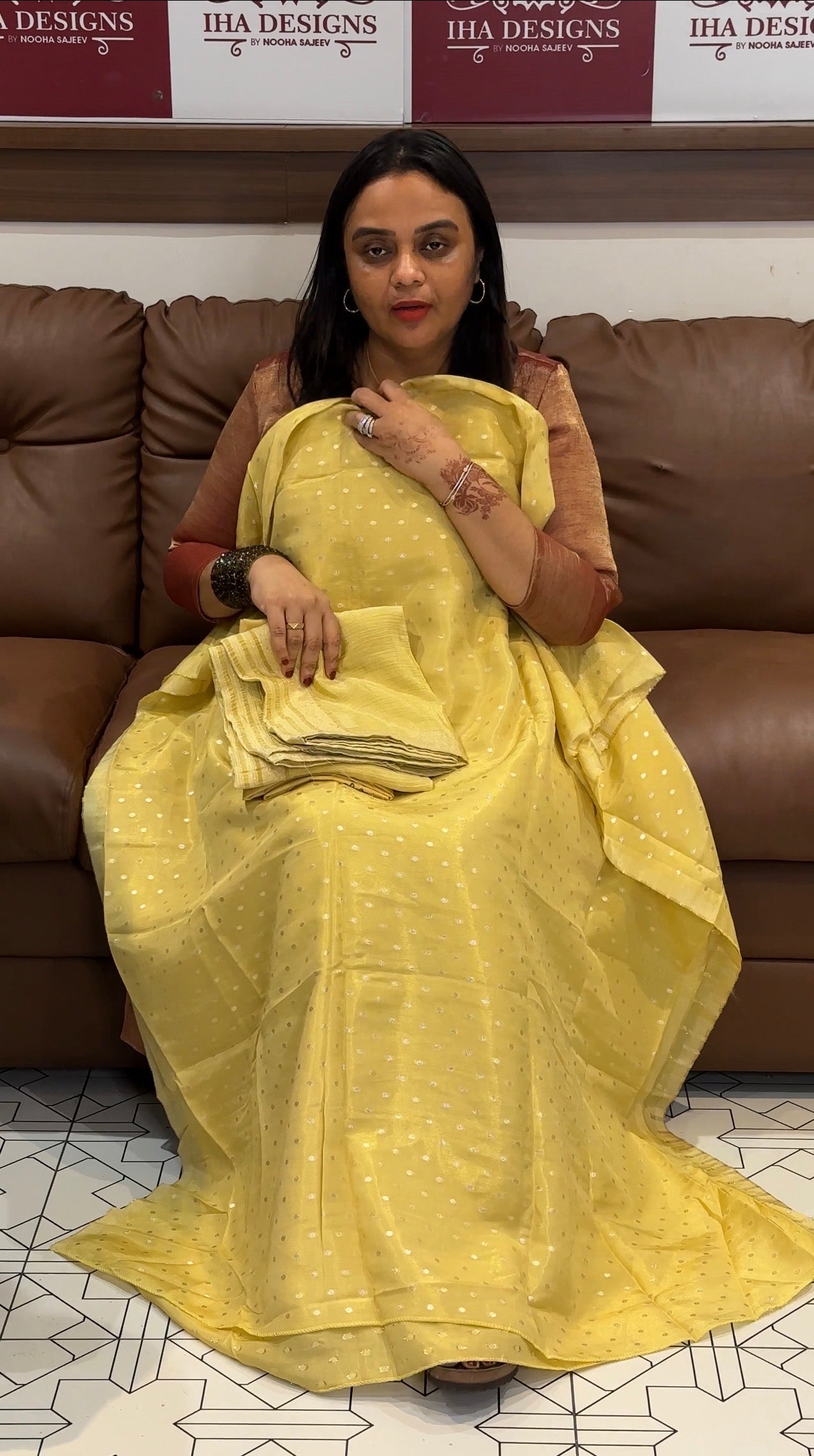 TISSUE BANARASI UNSTITCHED SALWAR SUITS - IHA 31547