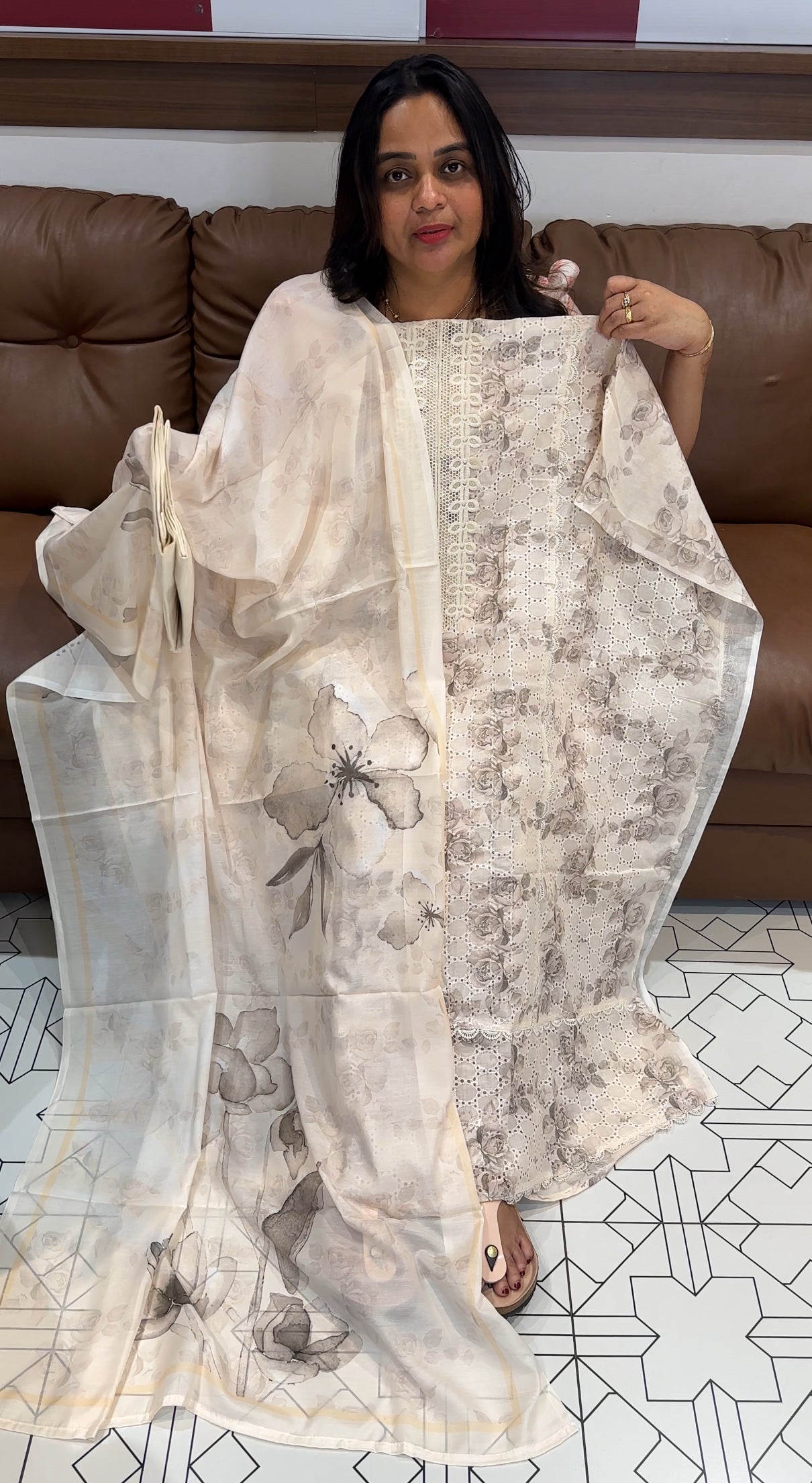 PRINTED HAKOBA UNSTITCHED SALWAR SUITS - IHA 27719