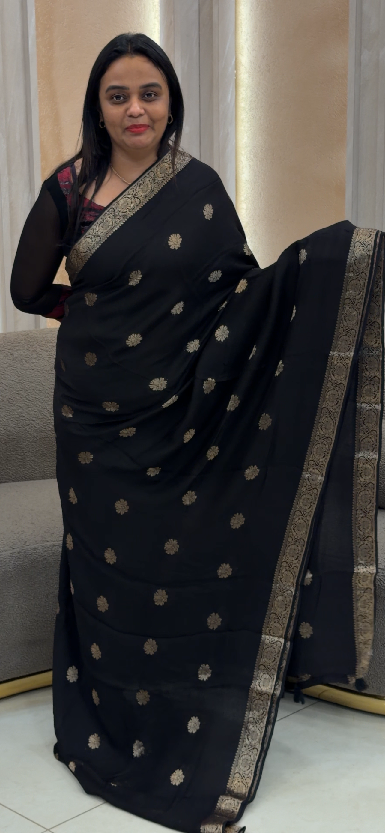 SEMI SILK SAREES - IHA 32481