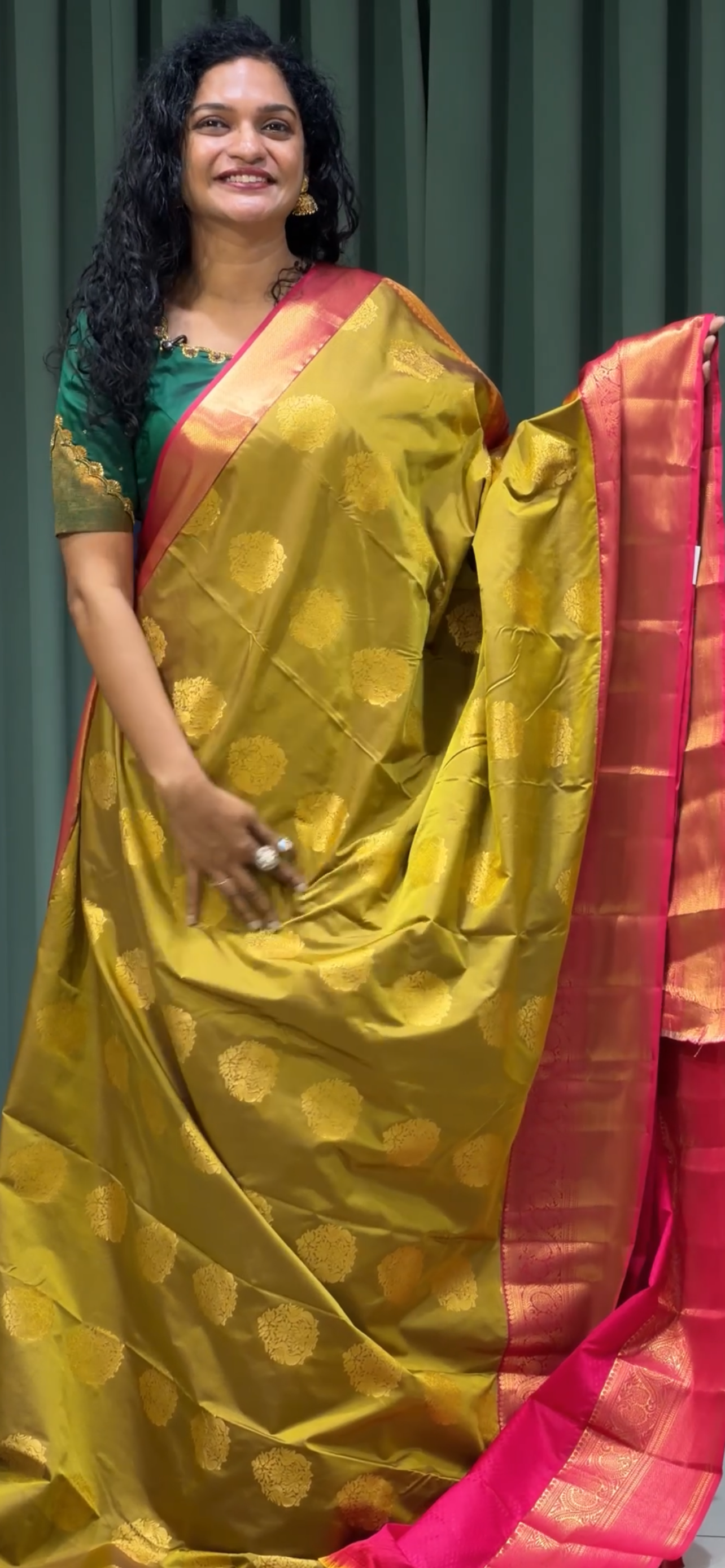 SEMI KANCHIPURAM SAREES - IHA 33491