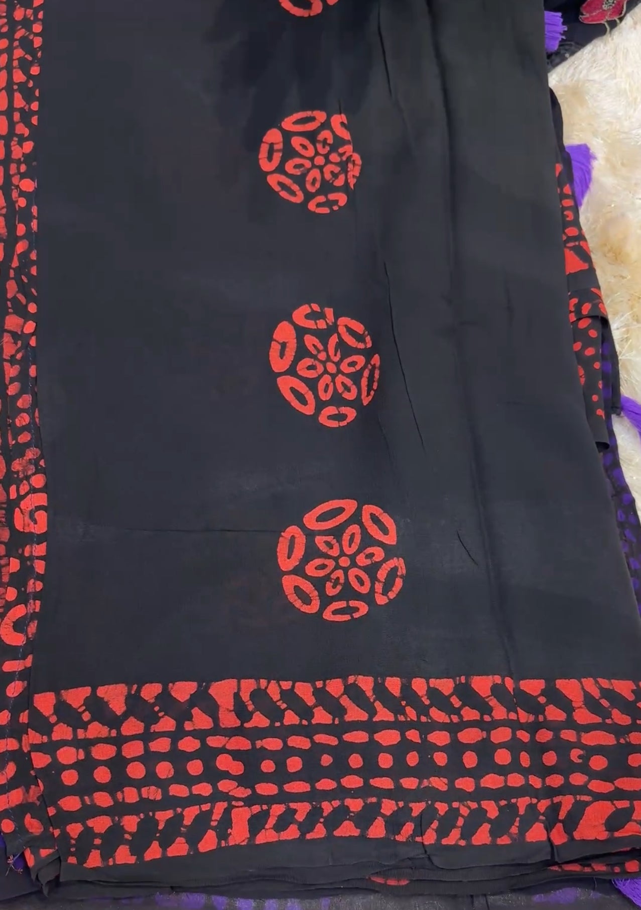 BATIK PRINTED SAREES - IHA 29249