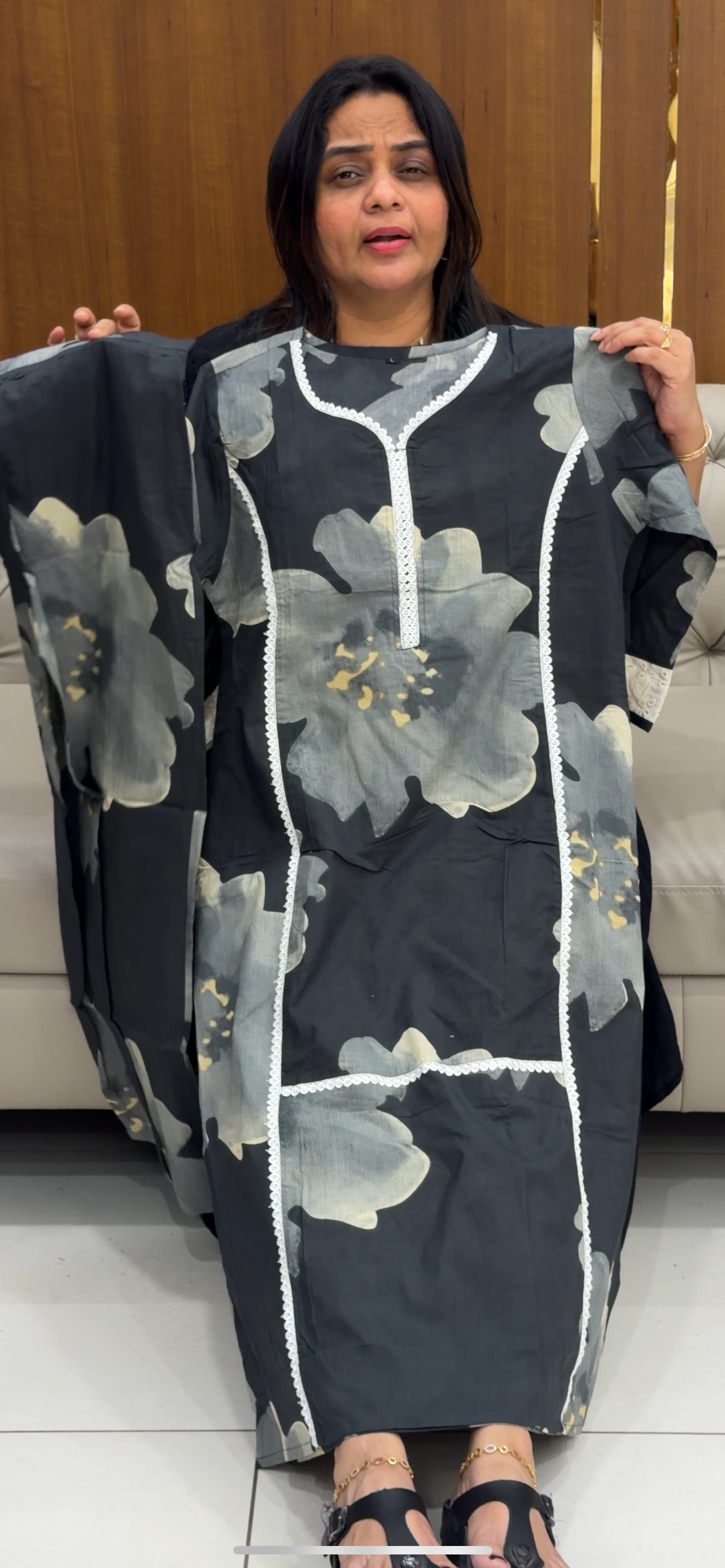 PRINTED COTTON TOP AND BOTTOM - IHA 28747