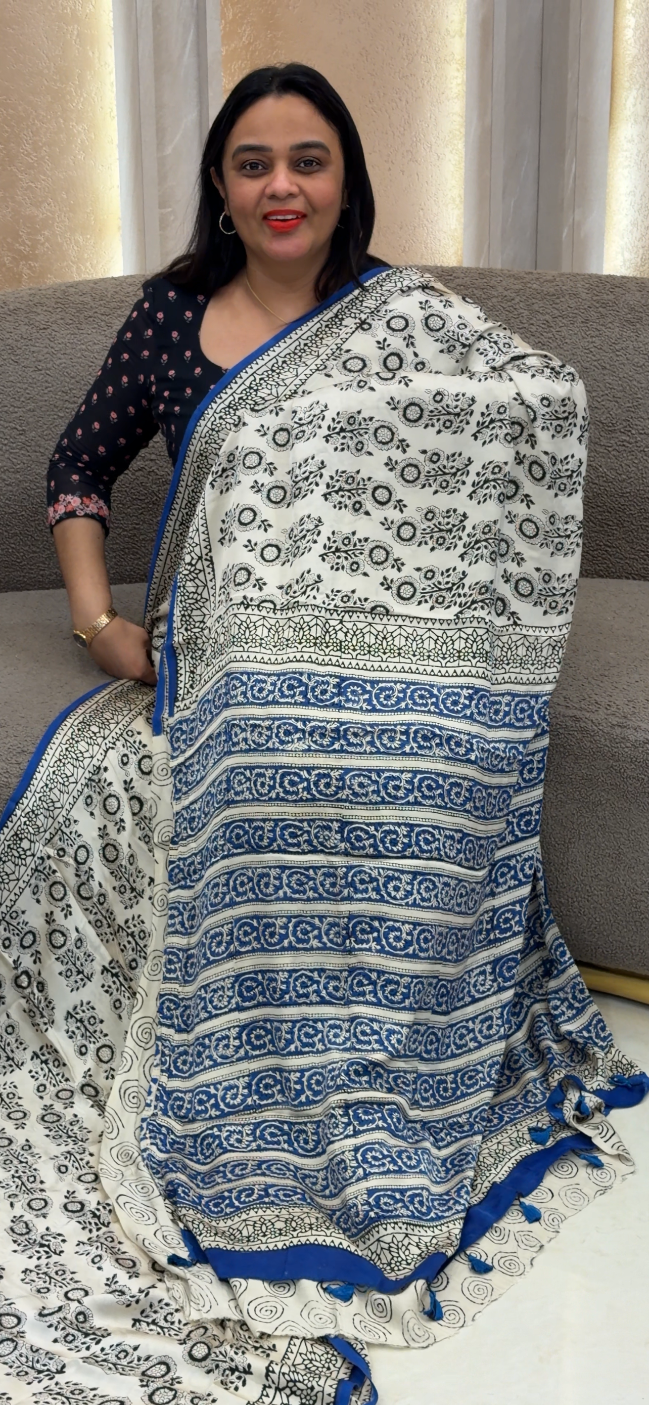 MODAL SILK SAREES - IHA 33379