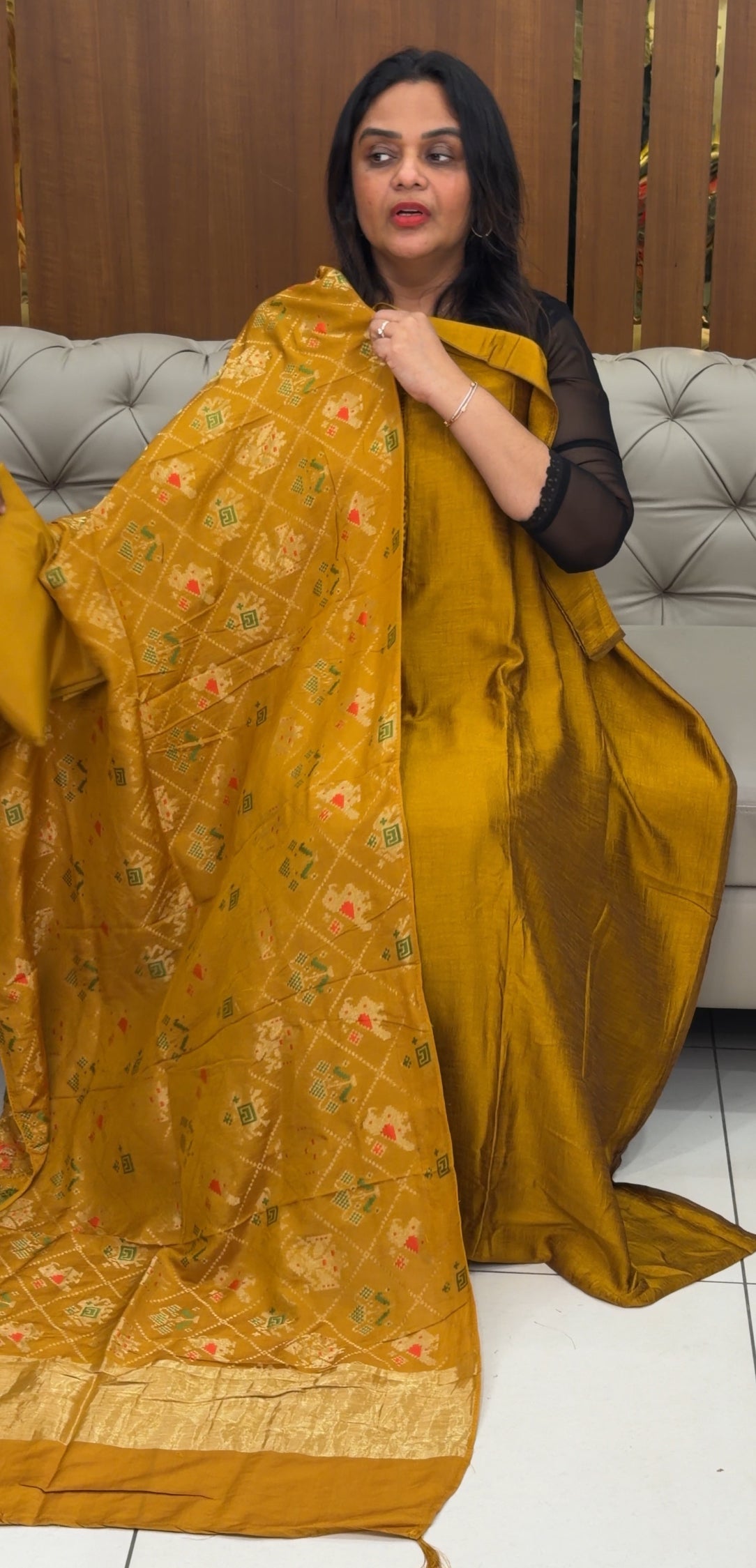 FORWARD SEMI RAW SILK UNSTITCHED SALWAE SUITS - IHA 30628