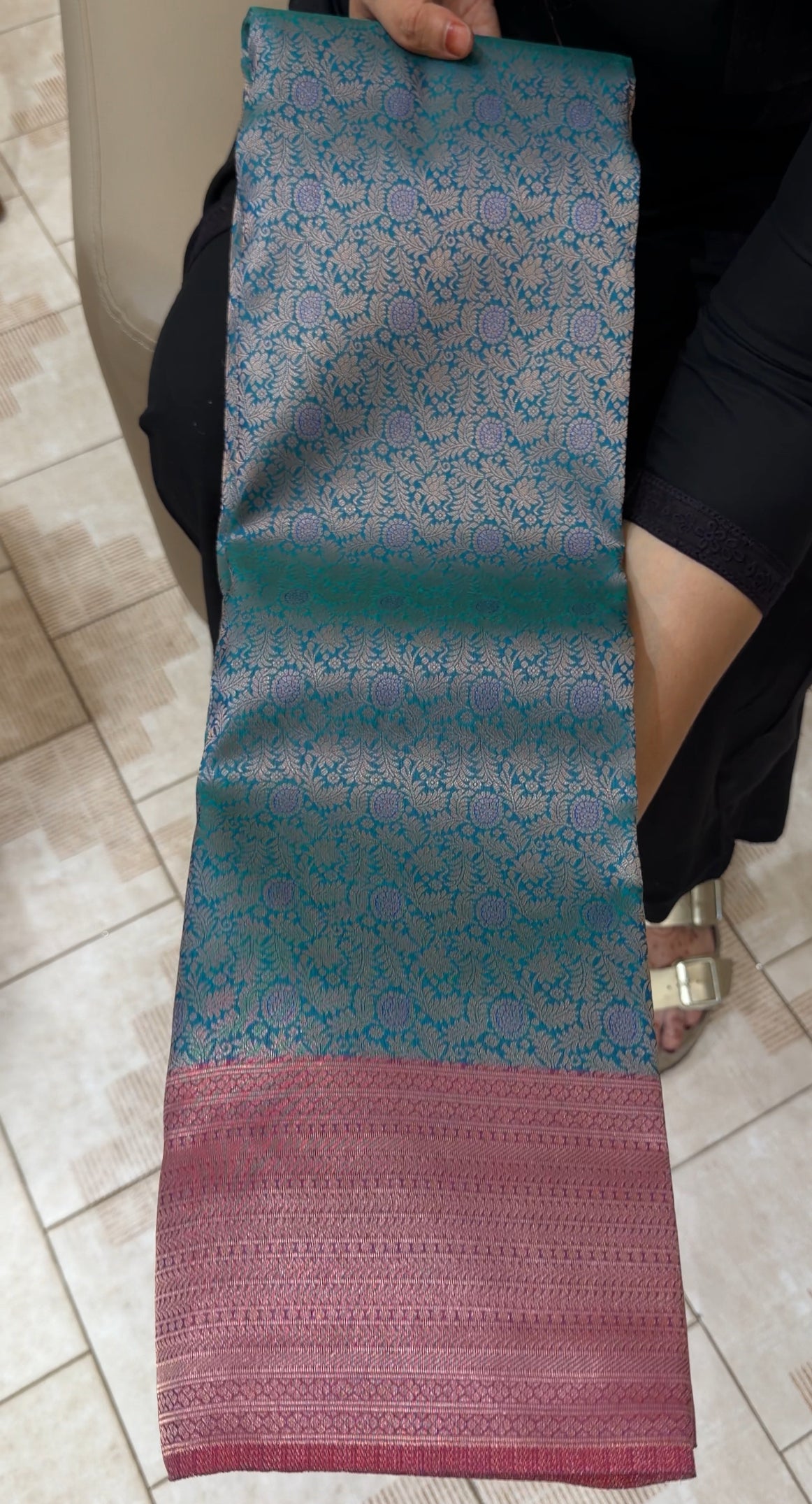 SEMI KANCHIPURAM SAREES - IHA 30204