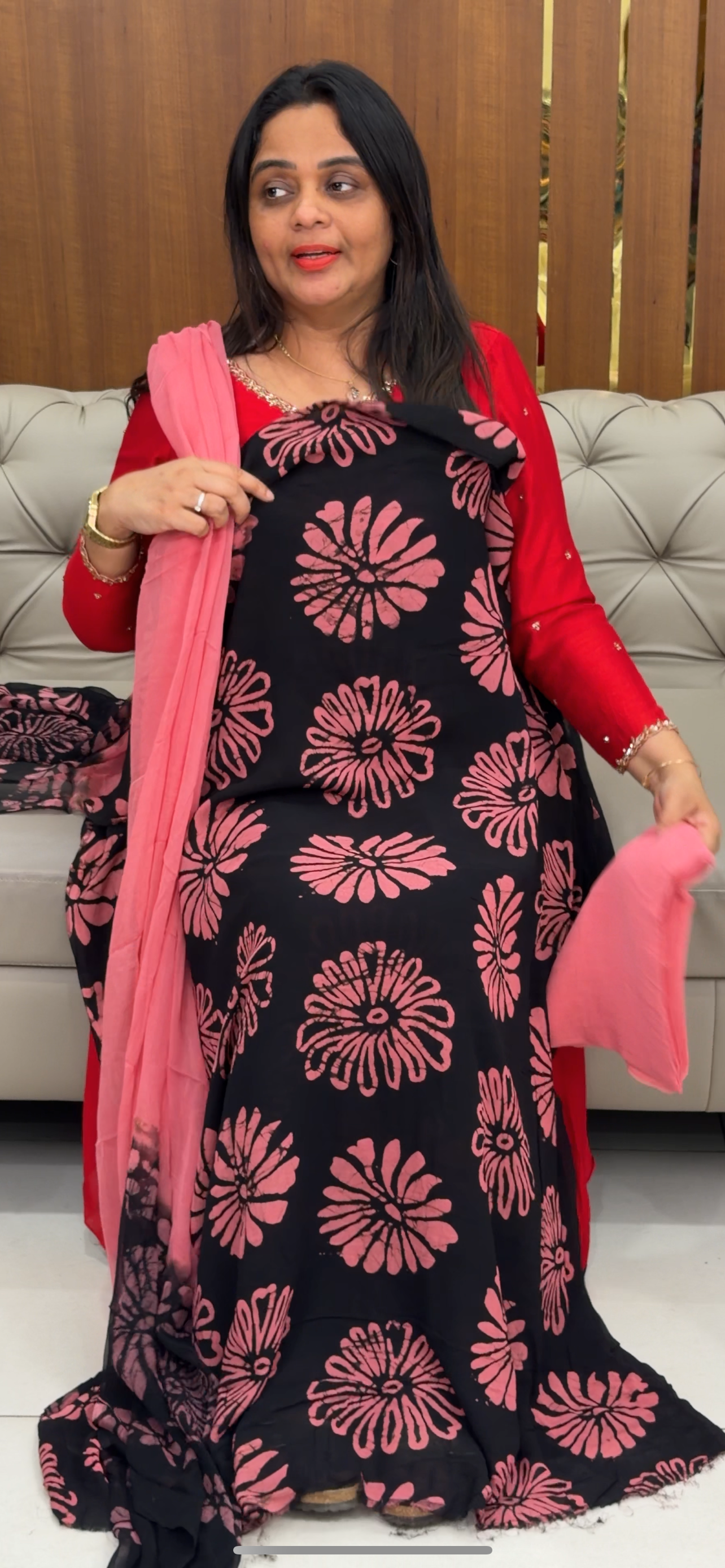 VISCOSE GEORGETTE UNSTITCHED SALWAR SUITS - IHA  29799