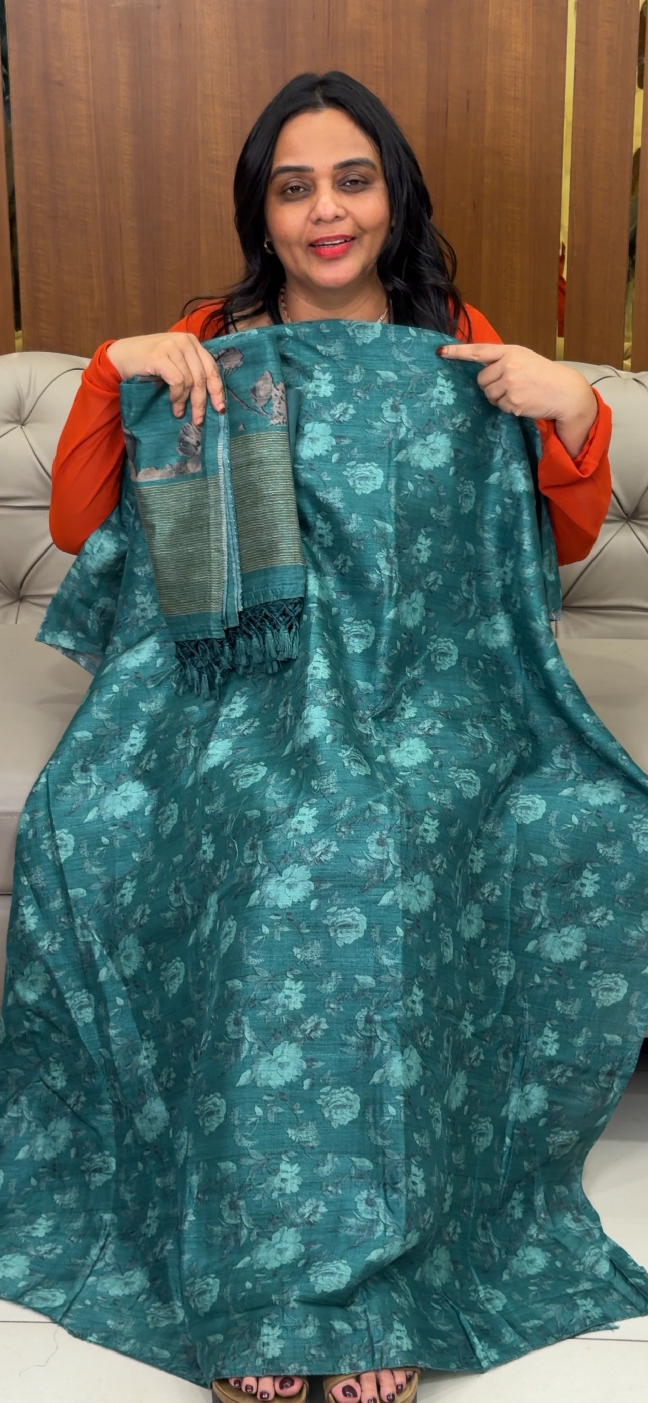 SEMI DUPION UNSTITCHED SALWAR SUITS - IHA 32569