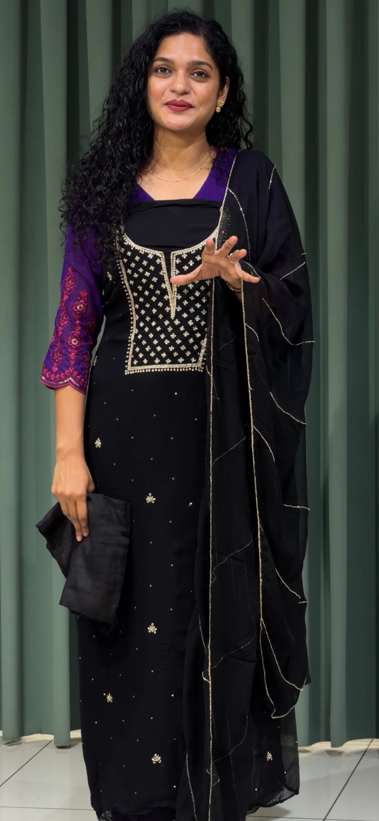 GEORGETTE UNSTITCHED SALWAR SALWAR SUITS - IHA 33711