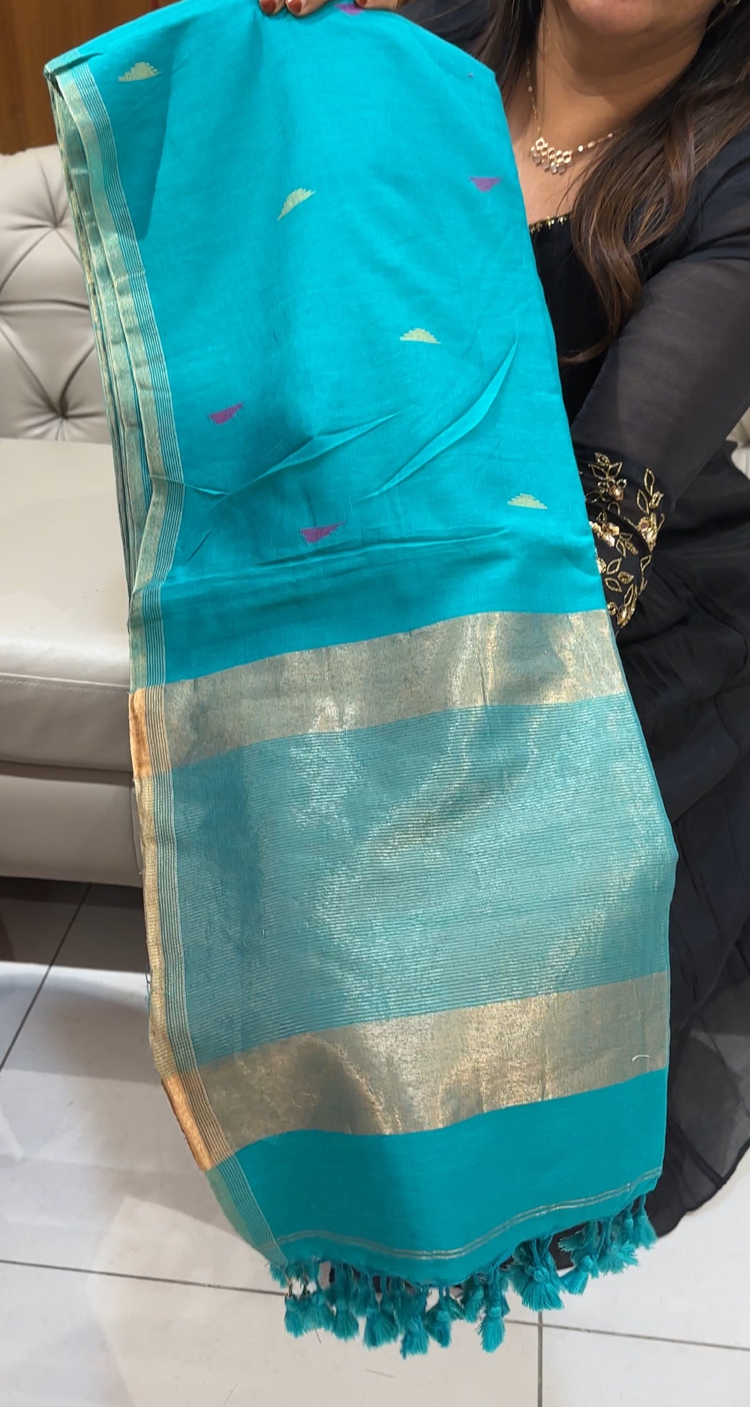 KHADDI COTTON SAREES - IHA 24542