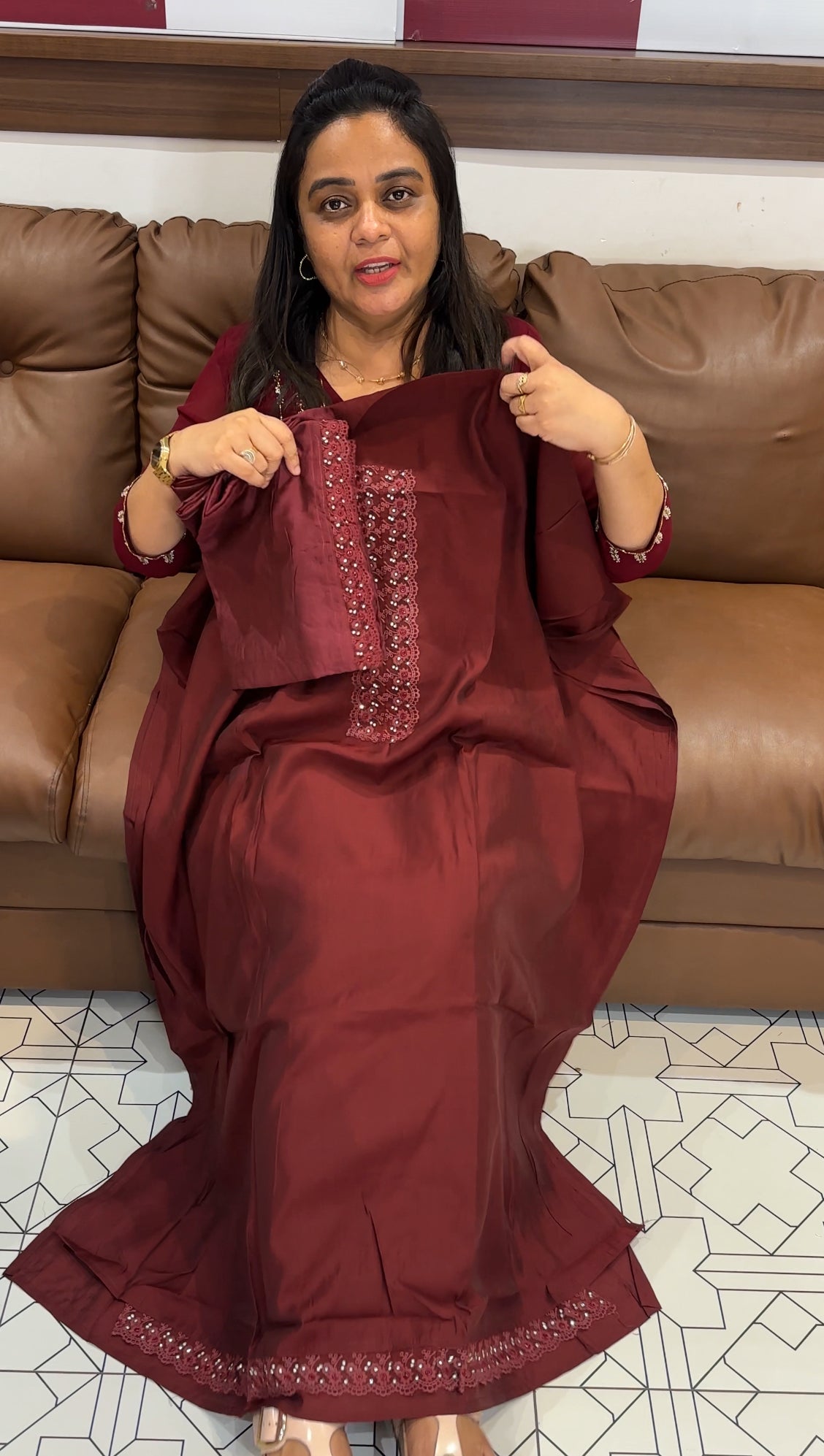 MODAL CHANDERI UNSTITCHED SALWAR SUITS - IHA 28055