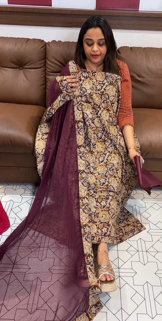 PRINTED COTTON UNSTITCHED SALWAR SUITS - IHA  22825