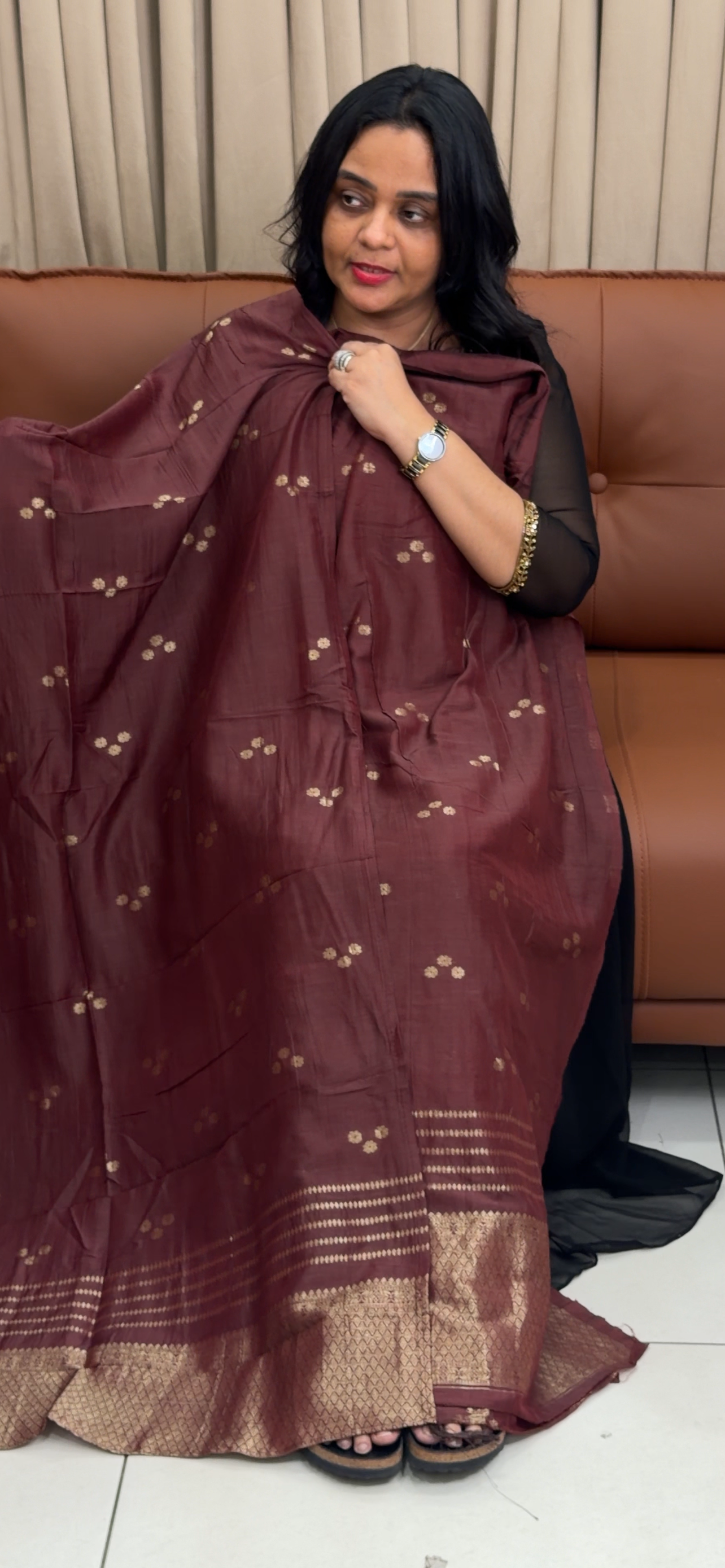 SEMI BANARASI UNSTITCHED SALWAR SUITS - IHA 35046