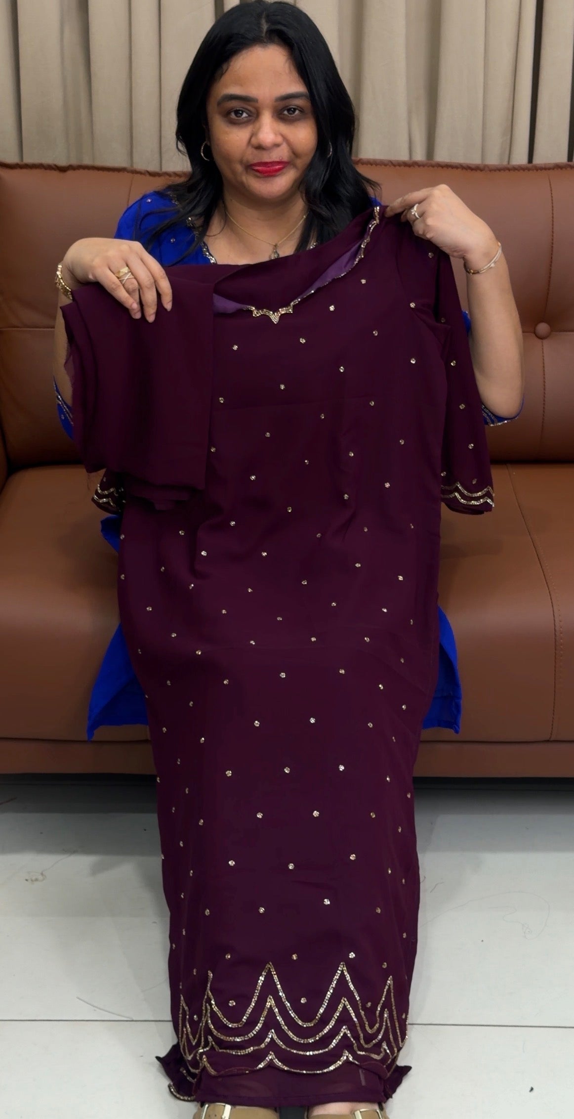 FORWARD FAUX GEORGETTE  TOP,BOTTOM AND DUPATTA - IHA 33767
