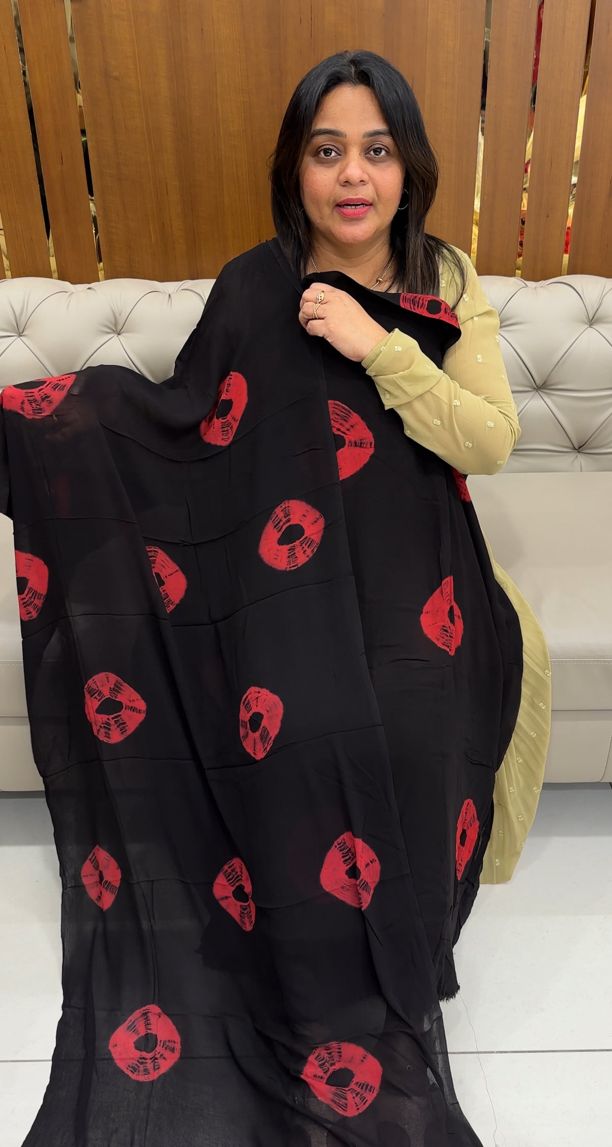 VISCOSE GEORGETTE UNSTITCHED SALWAR SUITS - IHA 27058