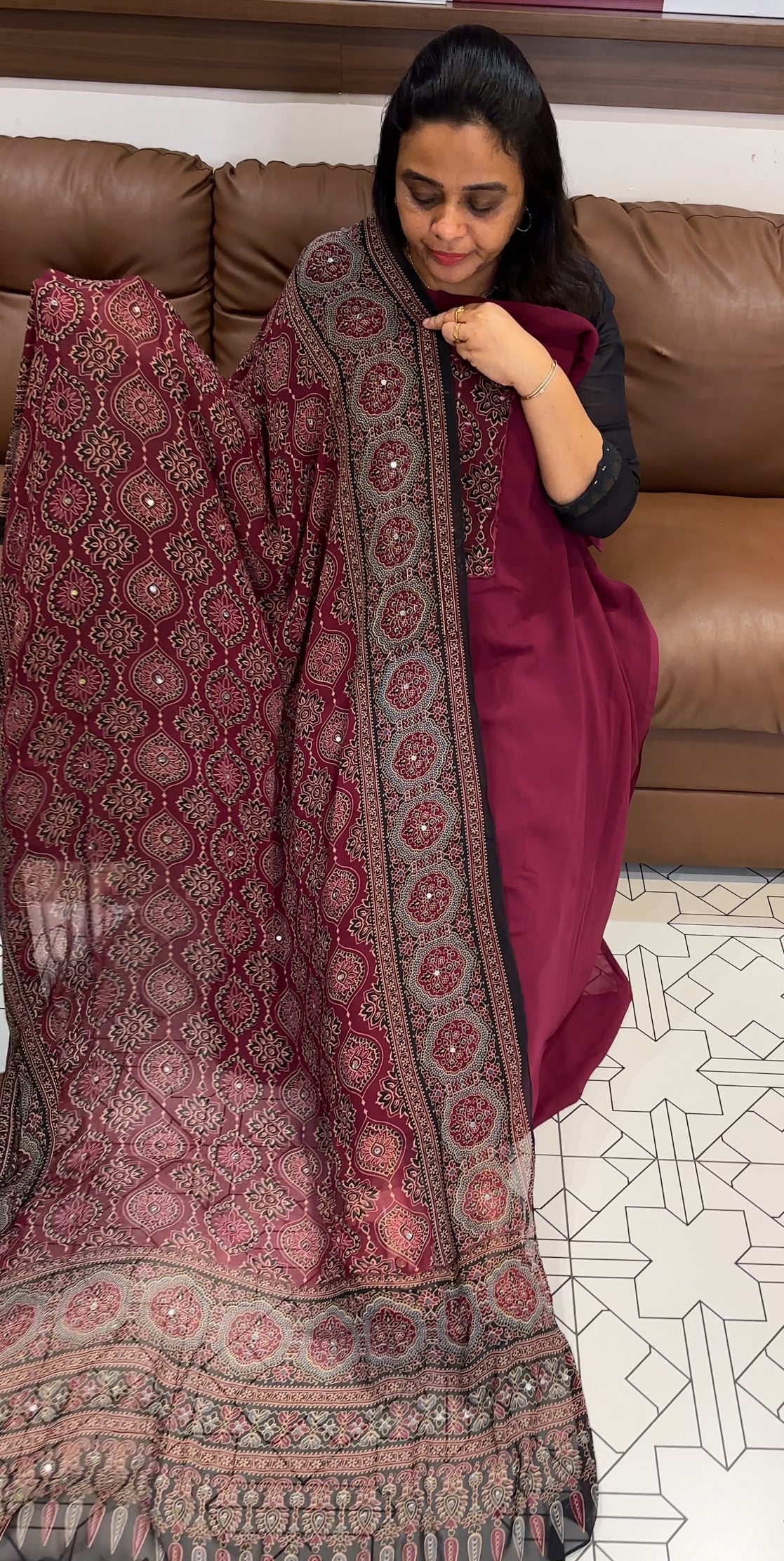 FAUX GEORGETTE UNSTITCHED SALWAR SUITS - IHA 27908