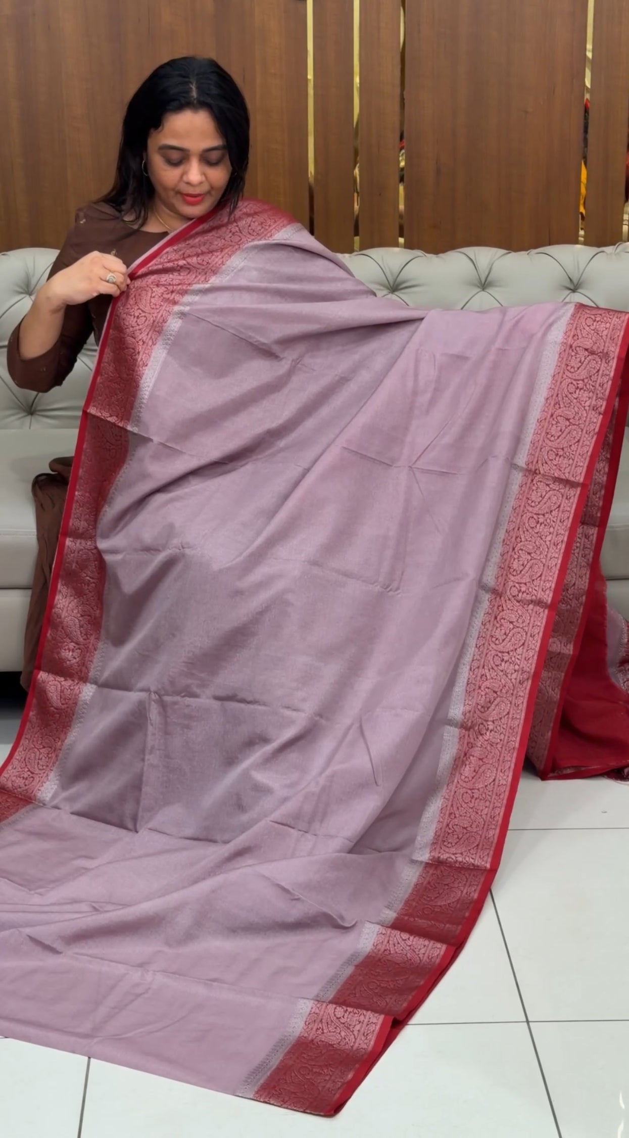 SEMI BANARASI SAREES - IHA 29279