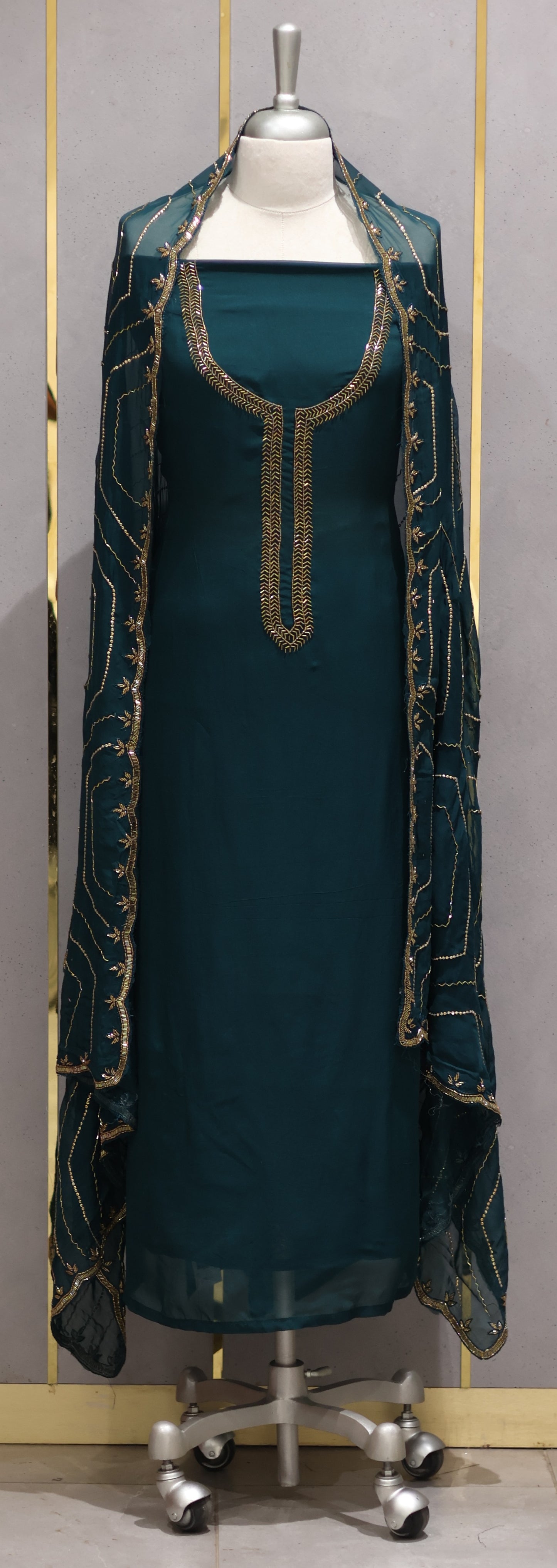 PARTY WEAR UNSTICHED SALWAR SUITS - IHA 26787