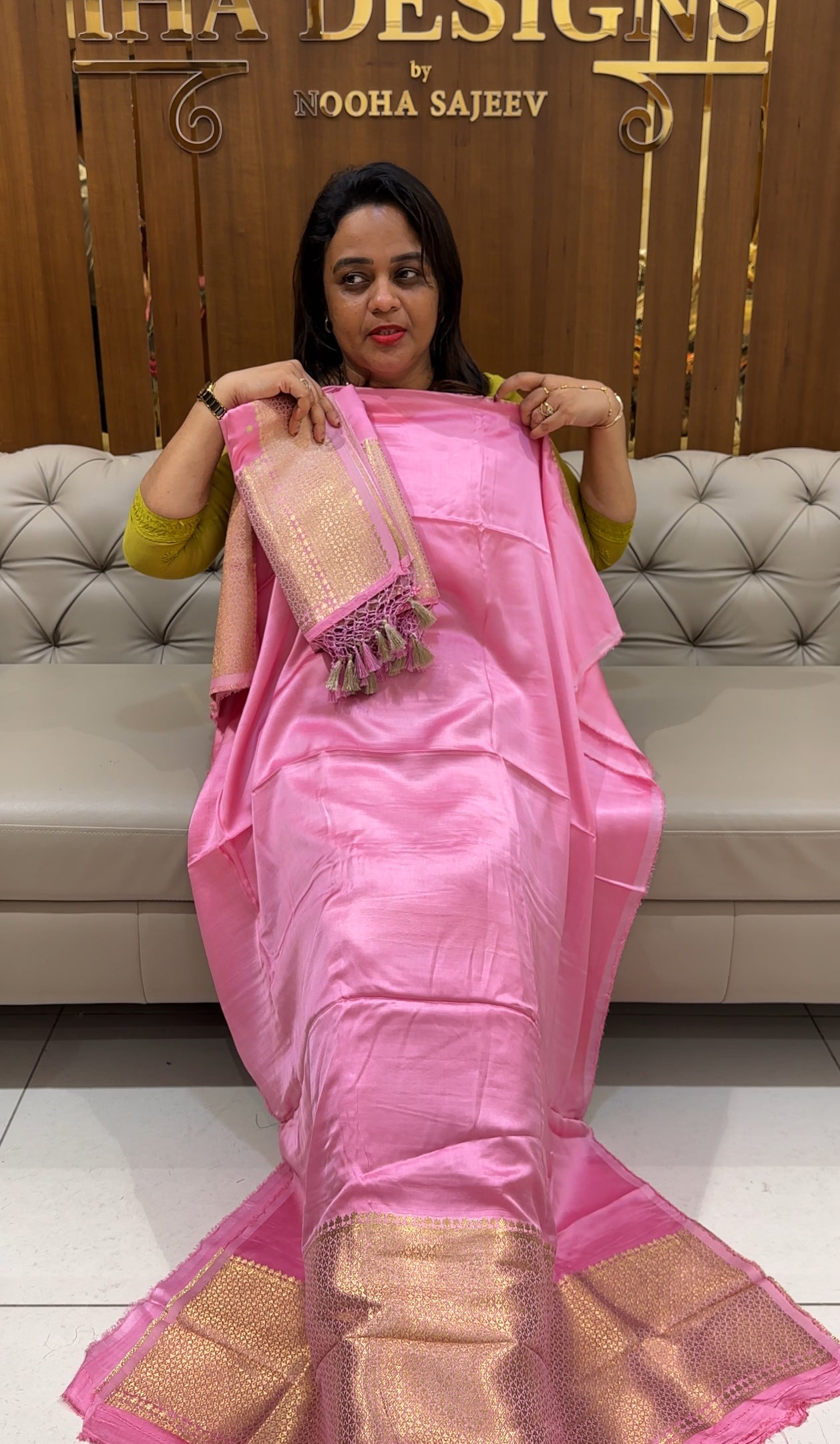SILK BANARASI UNSTITCHED SALWAR SUITS - IHA 25027