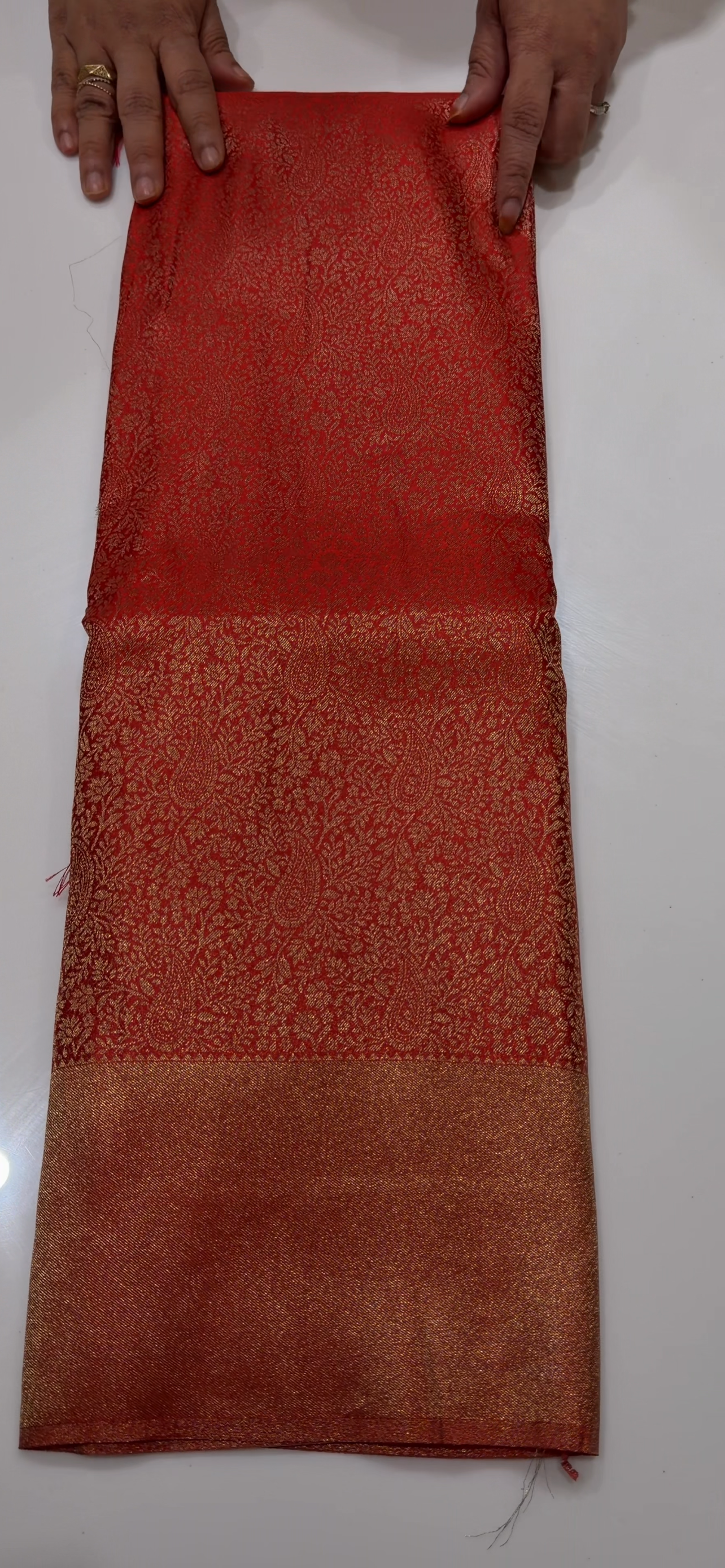 SEMI BROCADE SAREES - IHA 34536