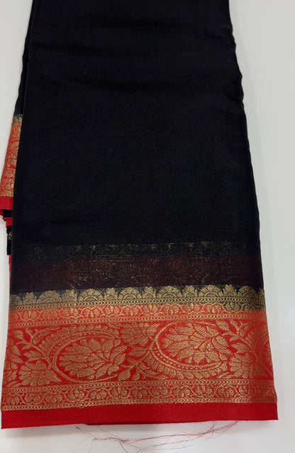 SOFT BANARASI SAREE - IHA 17519