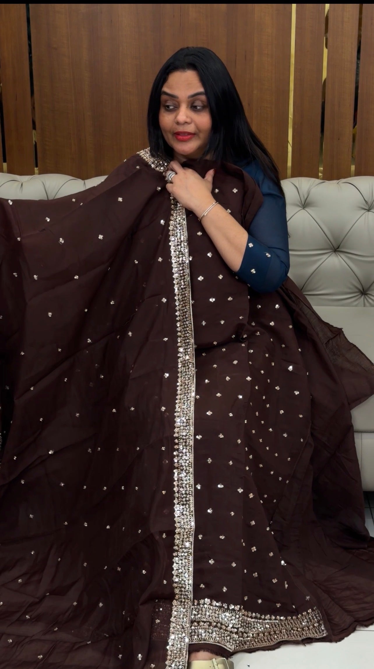 FORWARD MUL CHANDERI UNSTITCHED SALWAR SUITS - IHA 32182