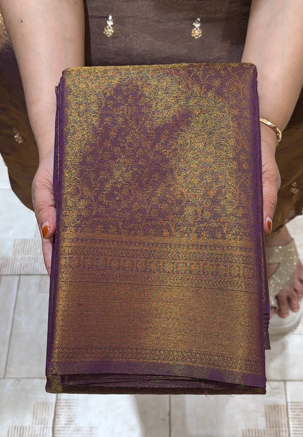 SEMI  TISSUE SAREES - IHA 22686