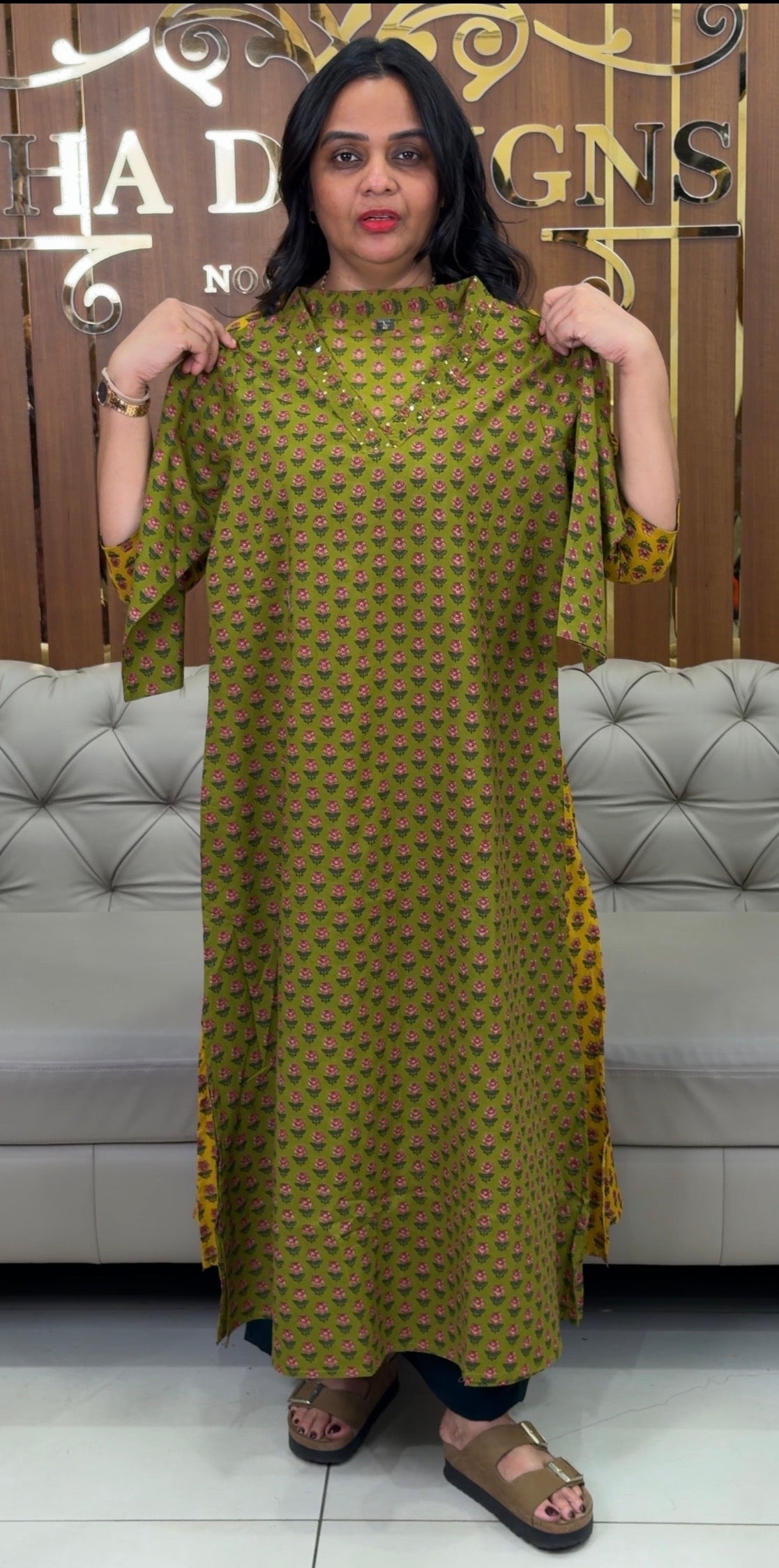PRINTED COTTON TOPS - IHA 32522