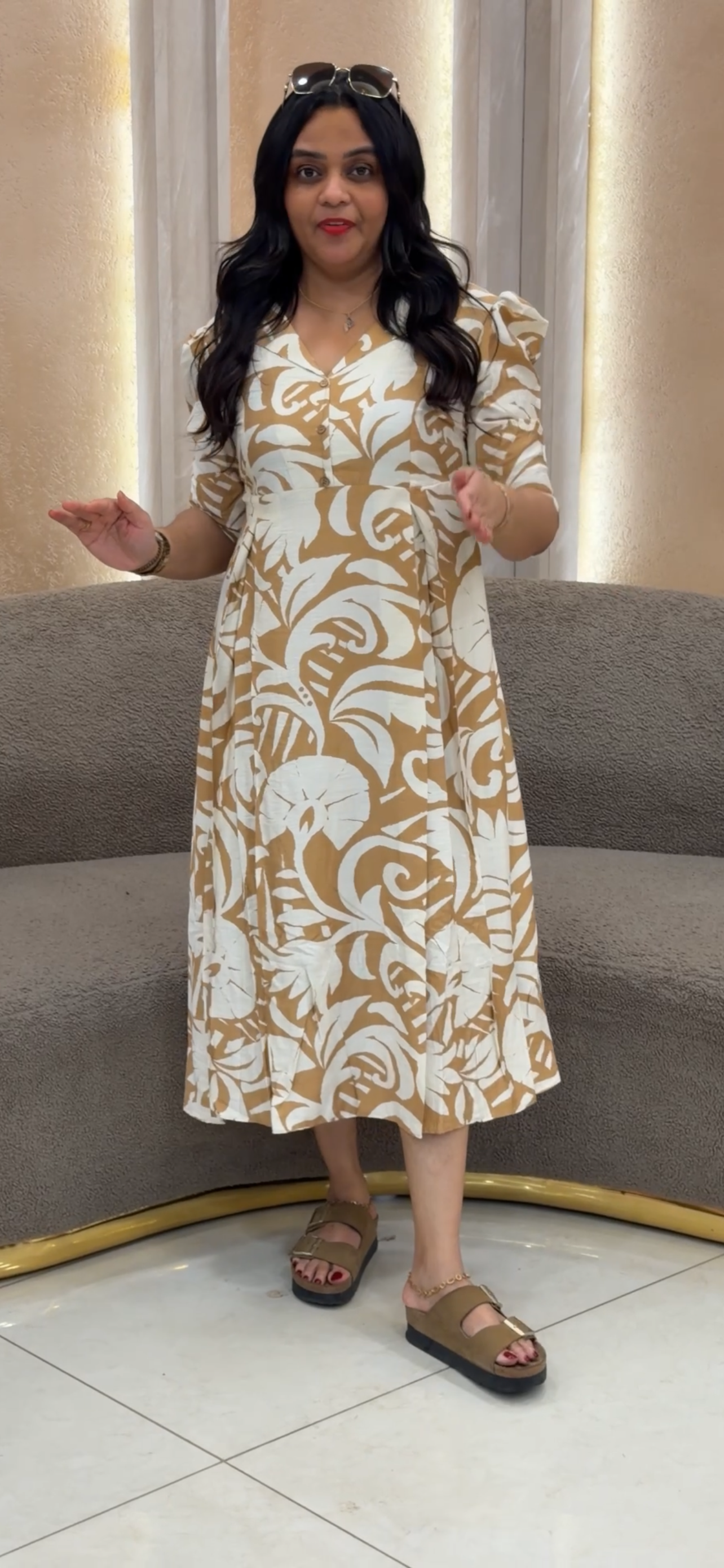IHA'S IN-HOUSE PRINTED FROCKS  - IHA 33308