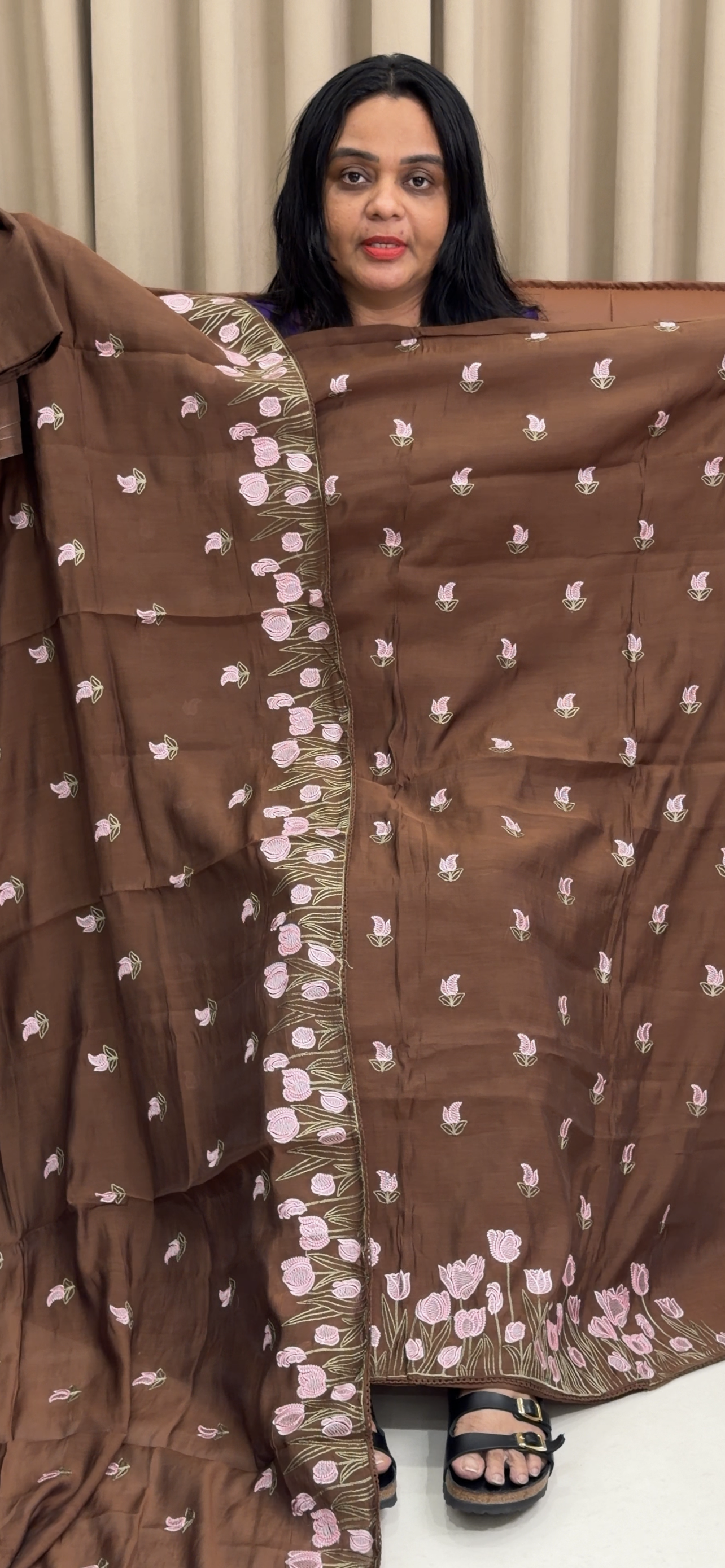 MUL CHANDERI UNSTITCHED SALWAR SUITS - IHA 35249