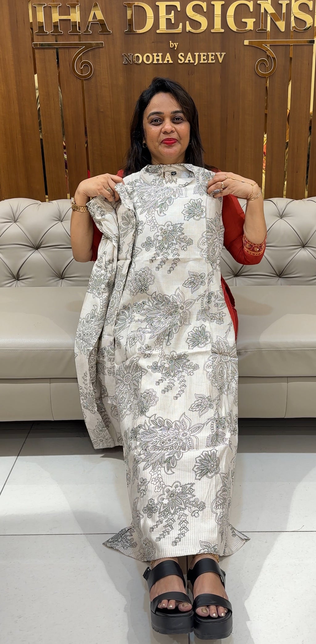 COTTON PRINTED TOP AND BOTTOM - IHA 29203