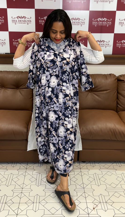 IHA'S IN-HOUSE PRINTED LONG FROCKS - IHA 22405