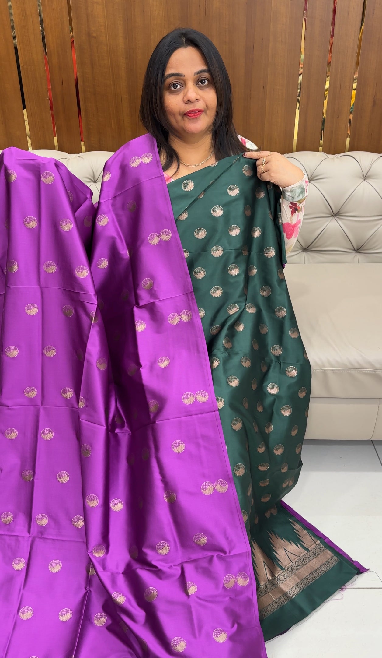 SEMI KATAN UNSTITCHED SALWAR SUITS - IHA 26082