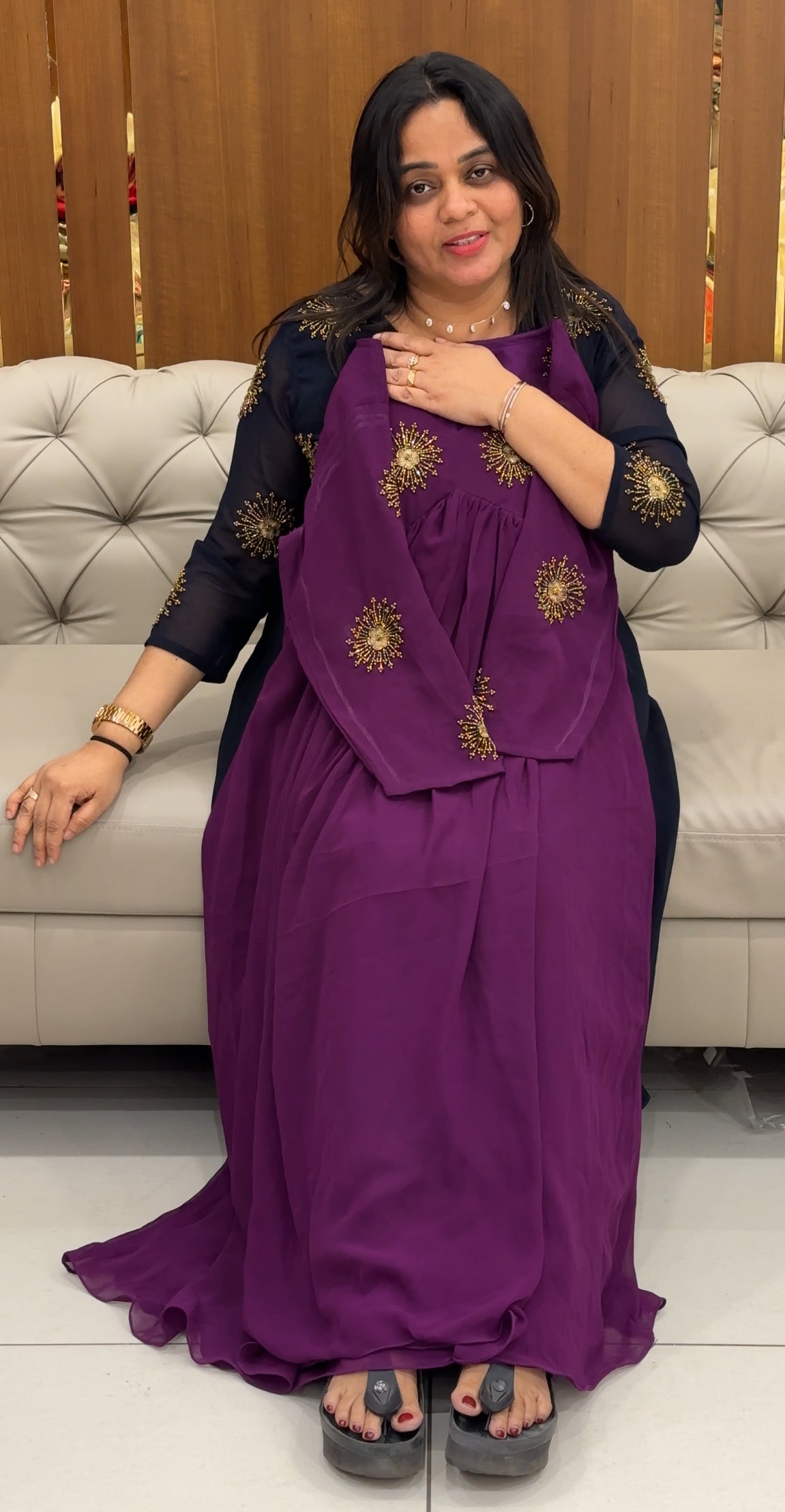 IHA'S IN-HOUSE HAND WORKED ALINE TOPS - IHA 28291