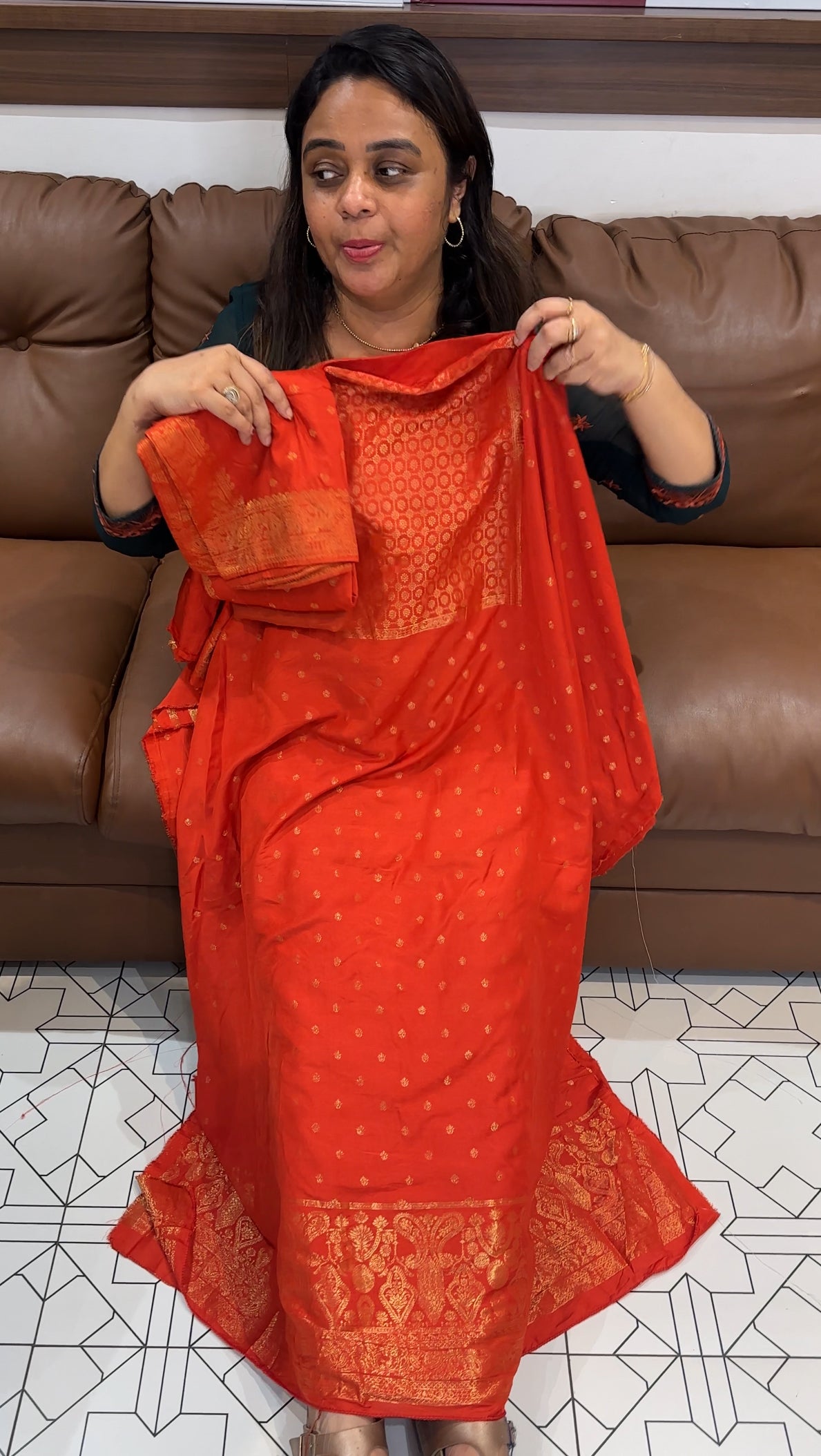 BANARASI UNSTITCHED SALWAR SUITS - IHA 26234