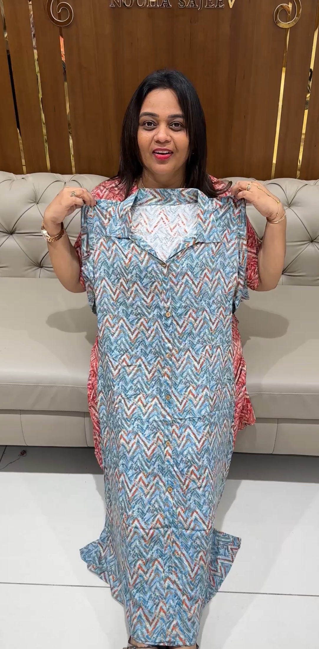 IHA'S IN-HOUSE PRINTED FROCKS - IHA 24424