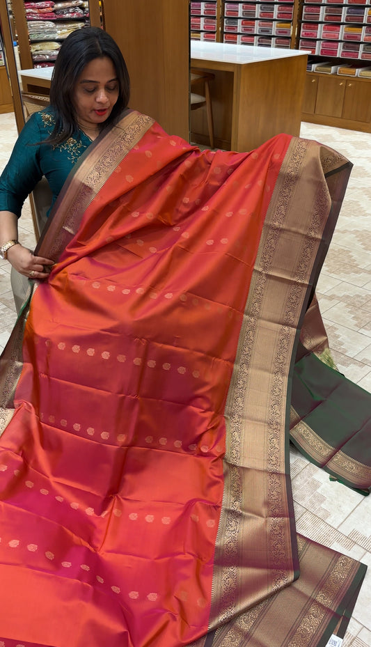 SEMI SOFT SILK KANCHIPURAM SAREES - IHA 26132