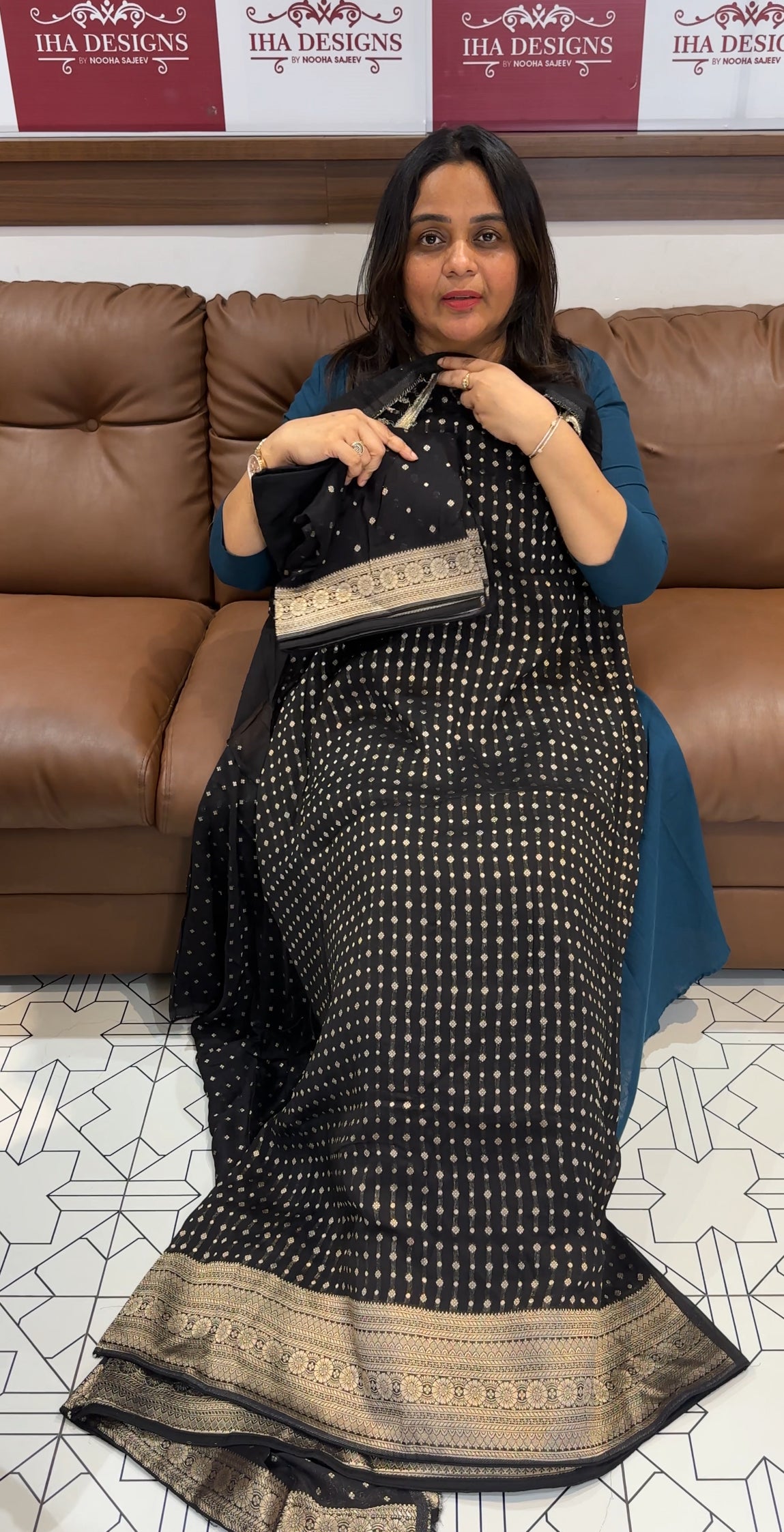 GEORGETTE BANARASI UNSTITCHED SALWAR SUITS - IHA 27661